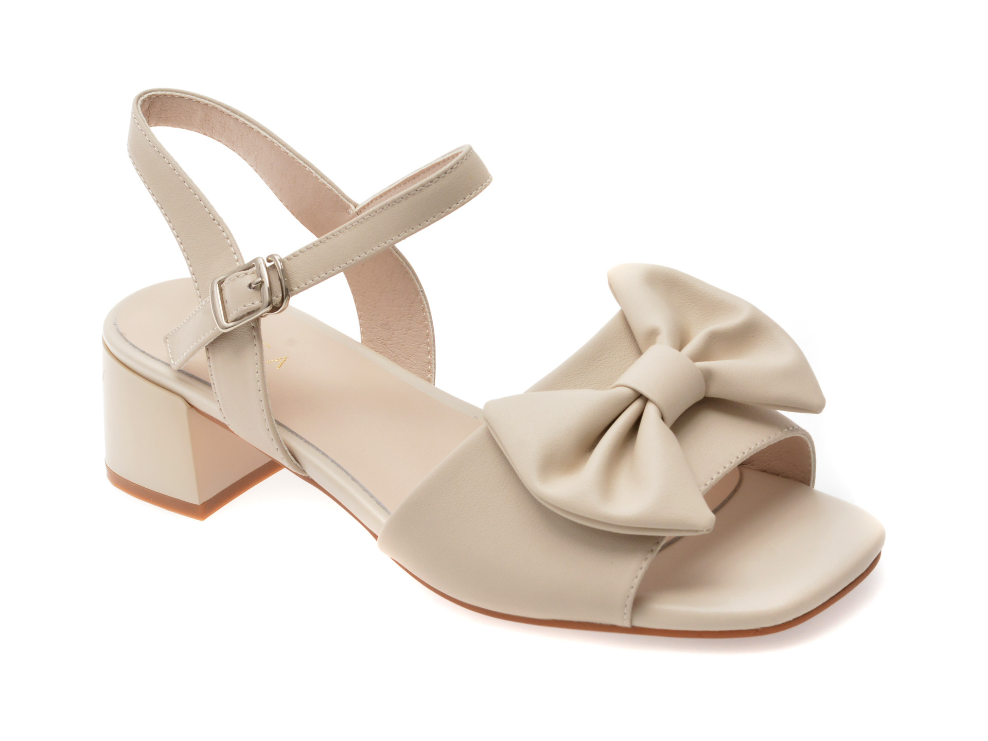 Sandale EPICA bej, 1295D29, din piele naturala