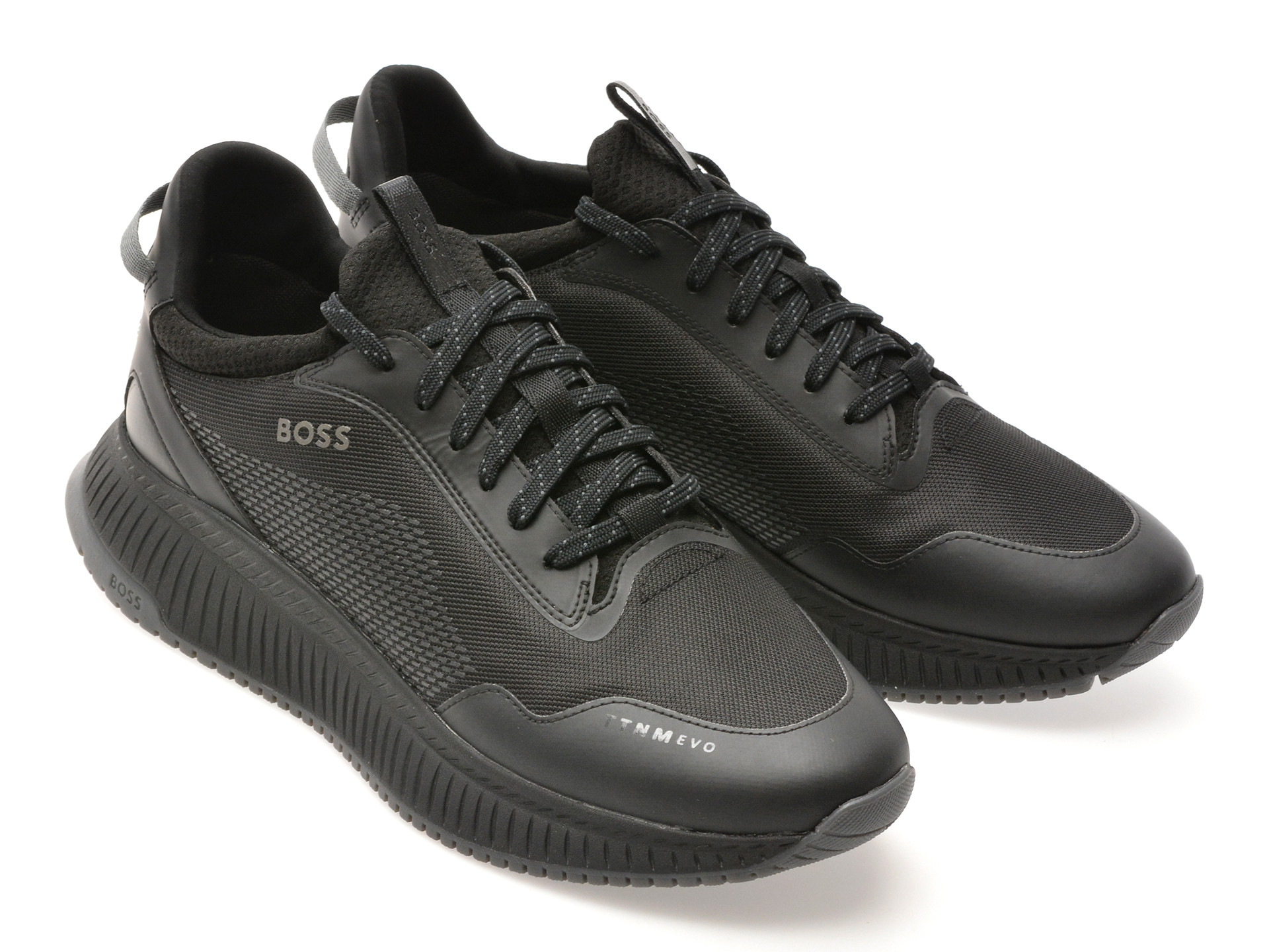 Pantofi sport BOSS negri, 8700, din material textil