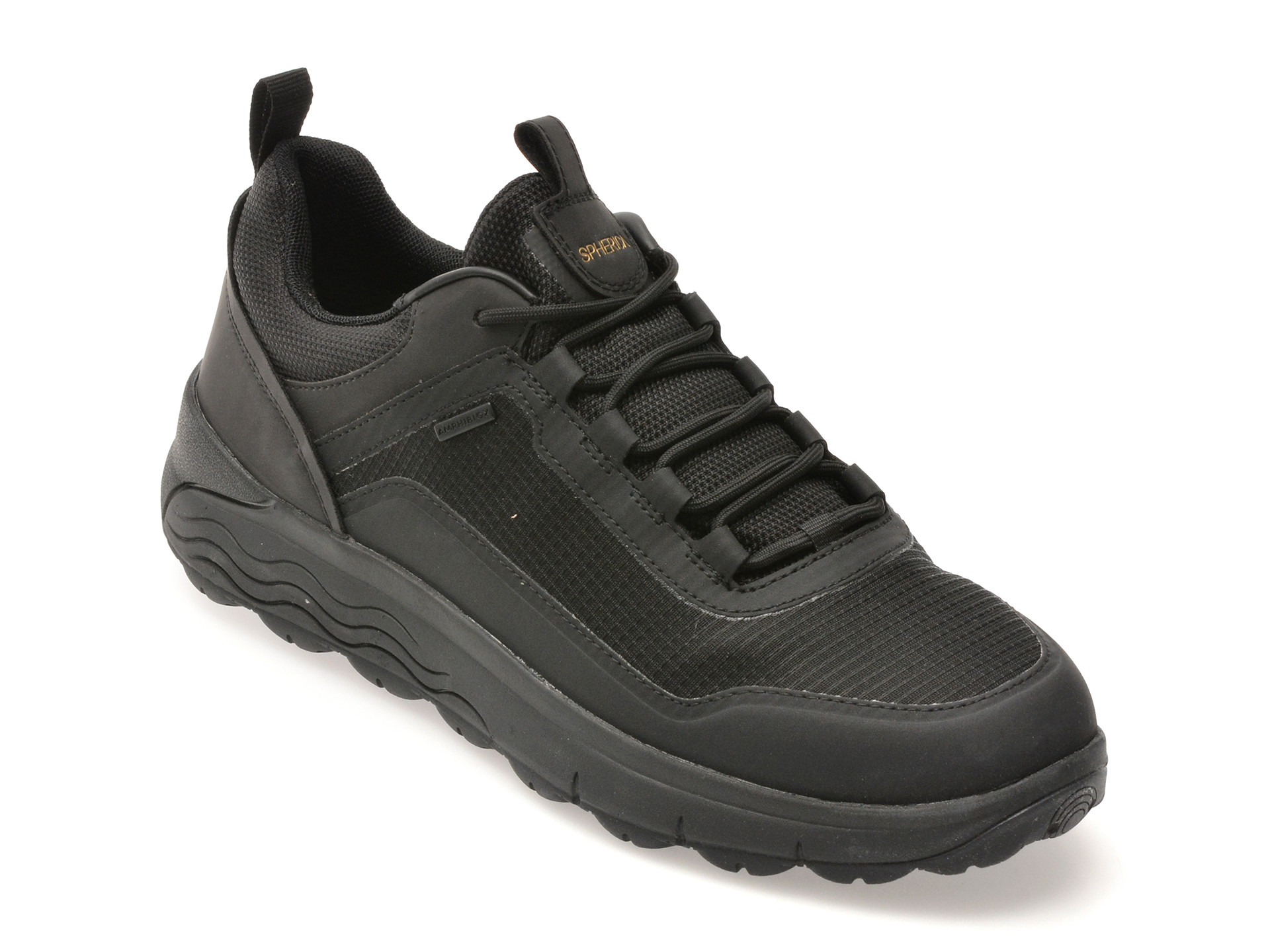 Pantofi sport GEOX negri, U56FDA, din material textil