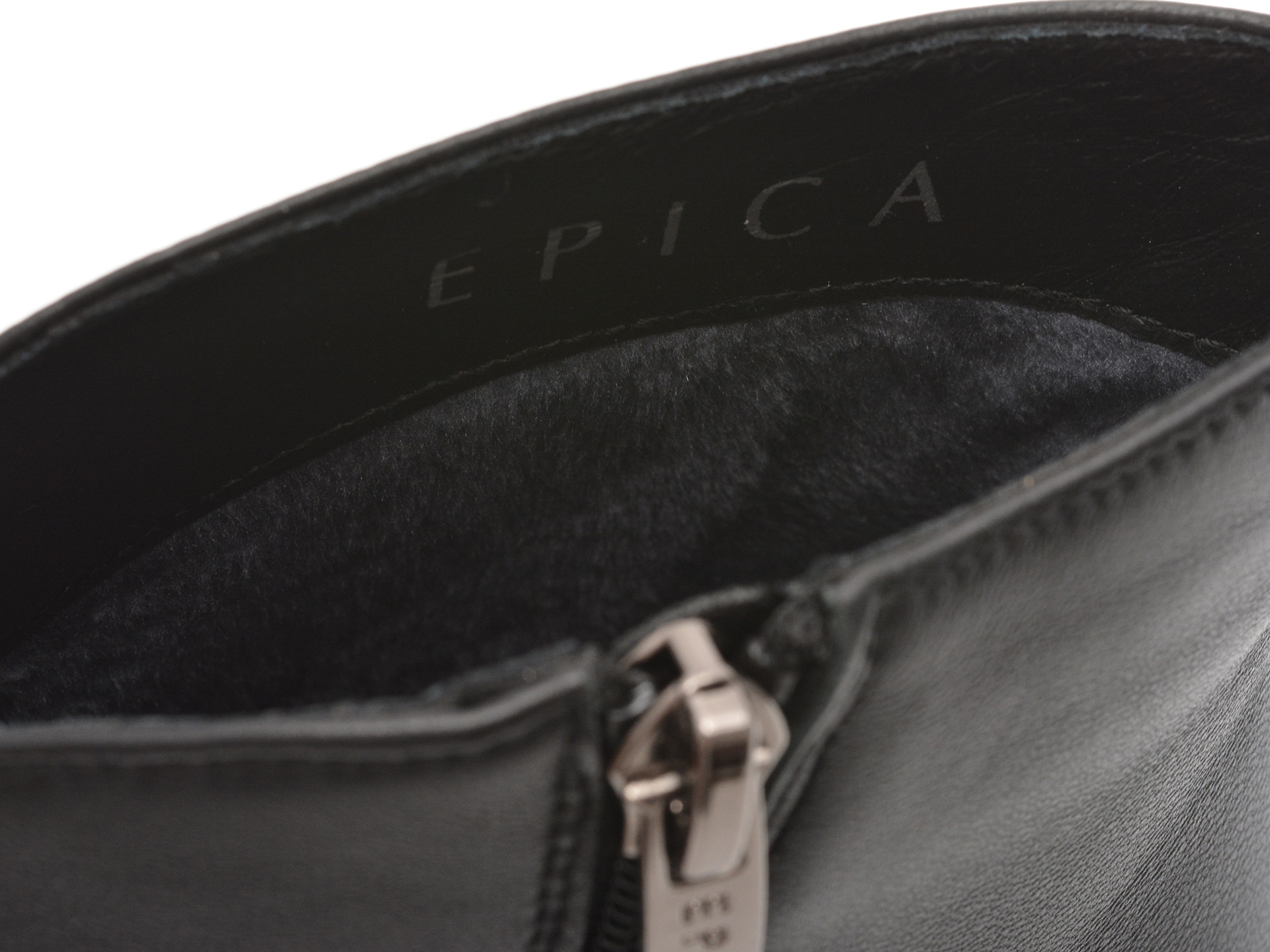 Botine elegante EPICA negre, 2748, din piele naturala