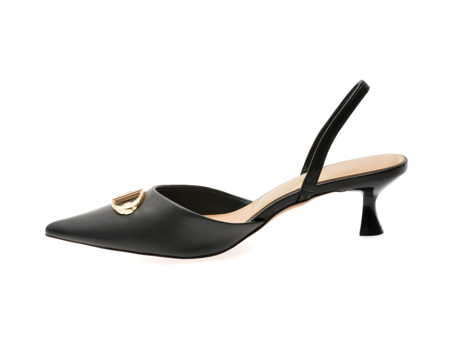 Pantofi eleganti ALDO negri, DELICATE 001, din piele ecologica