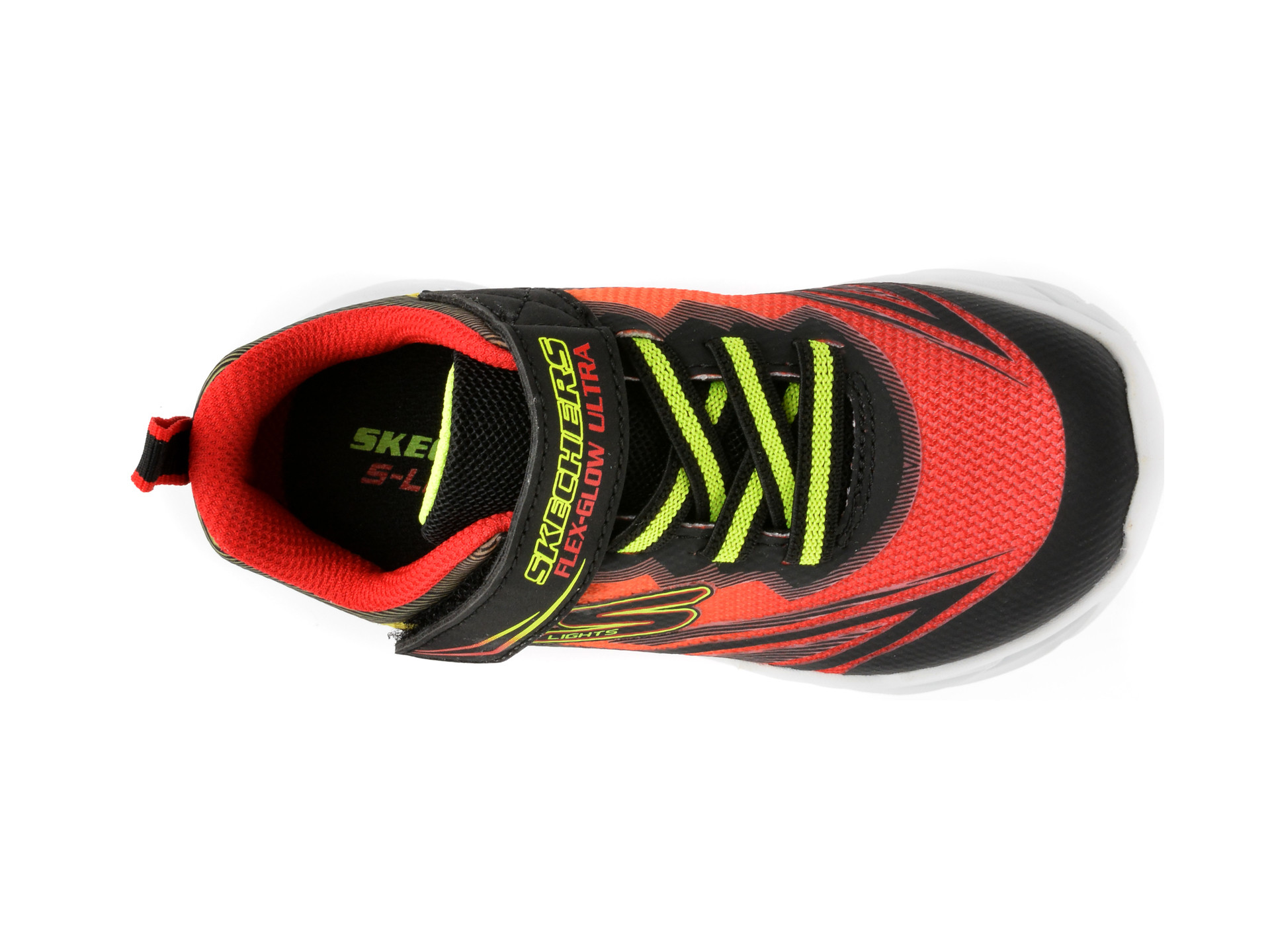 Pantofi sport SKECHERS negri, FLEX-GLOW ULTRA, din material textil
