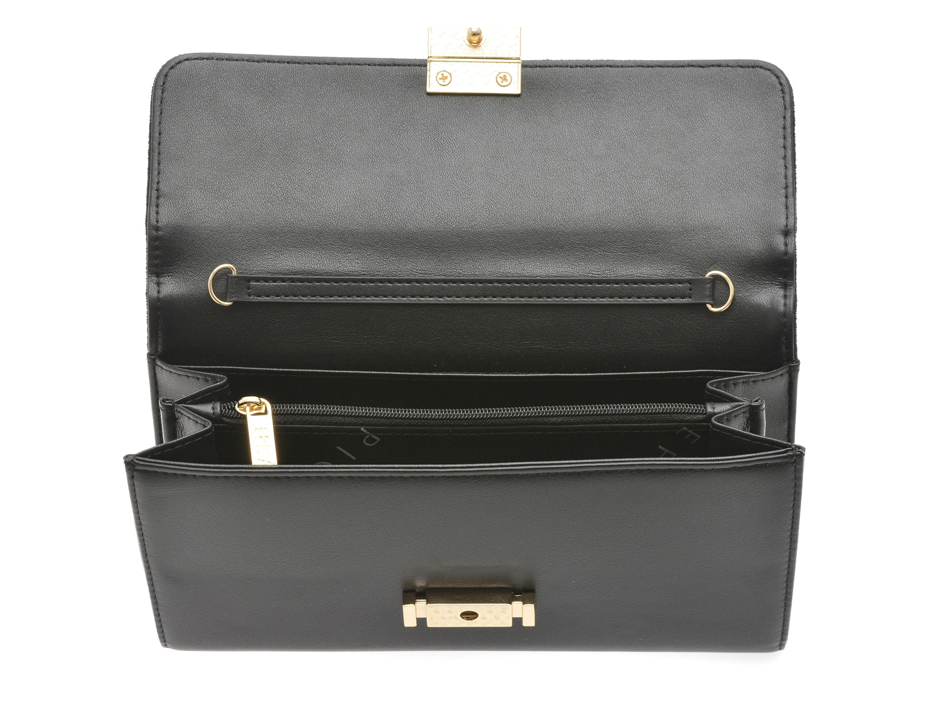 Portofel EPICA negru, 830003, din piele ecologica