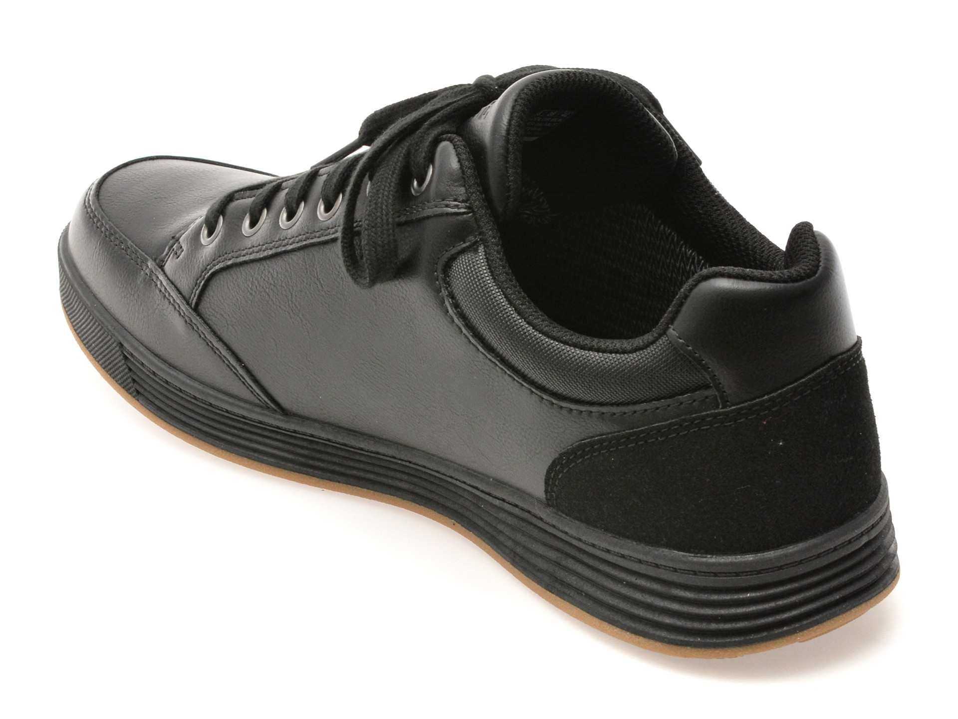 Pantofi sport SKECHERS negri, CAVELL, din piele ecologica