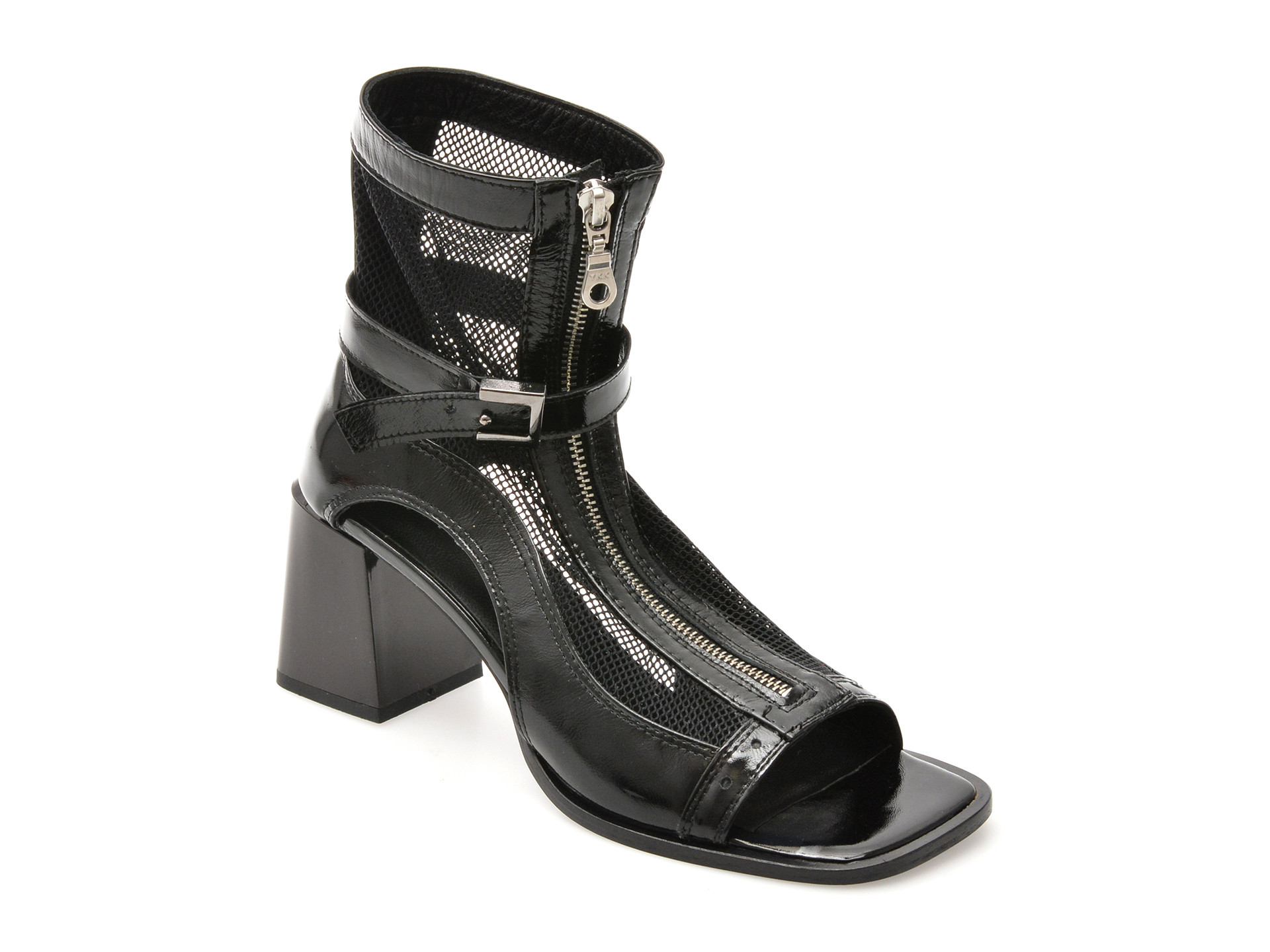 Sandale EPICA negre, 1154, din material textil