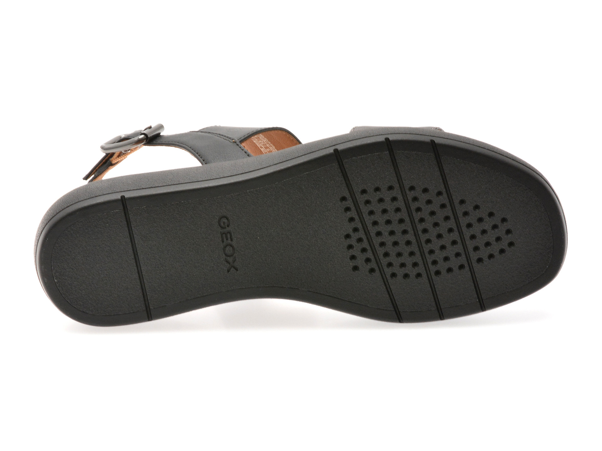 Sandale GEOX negre, D550NA, din piele ecologica