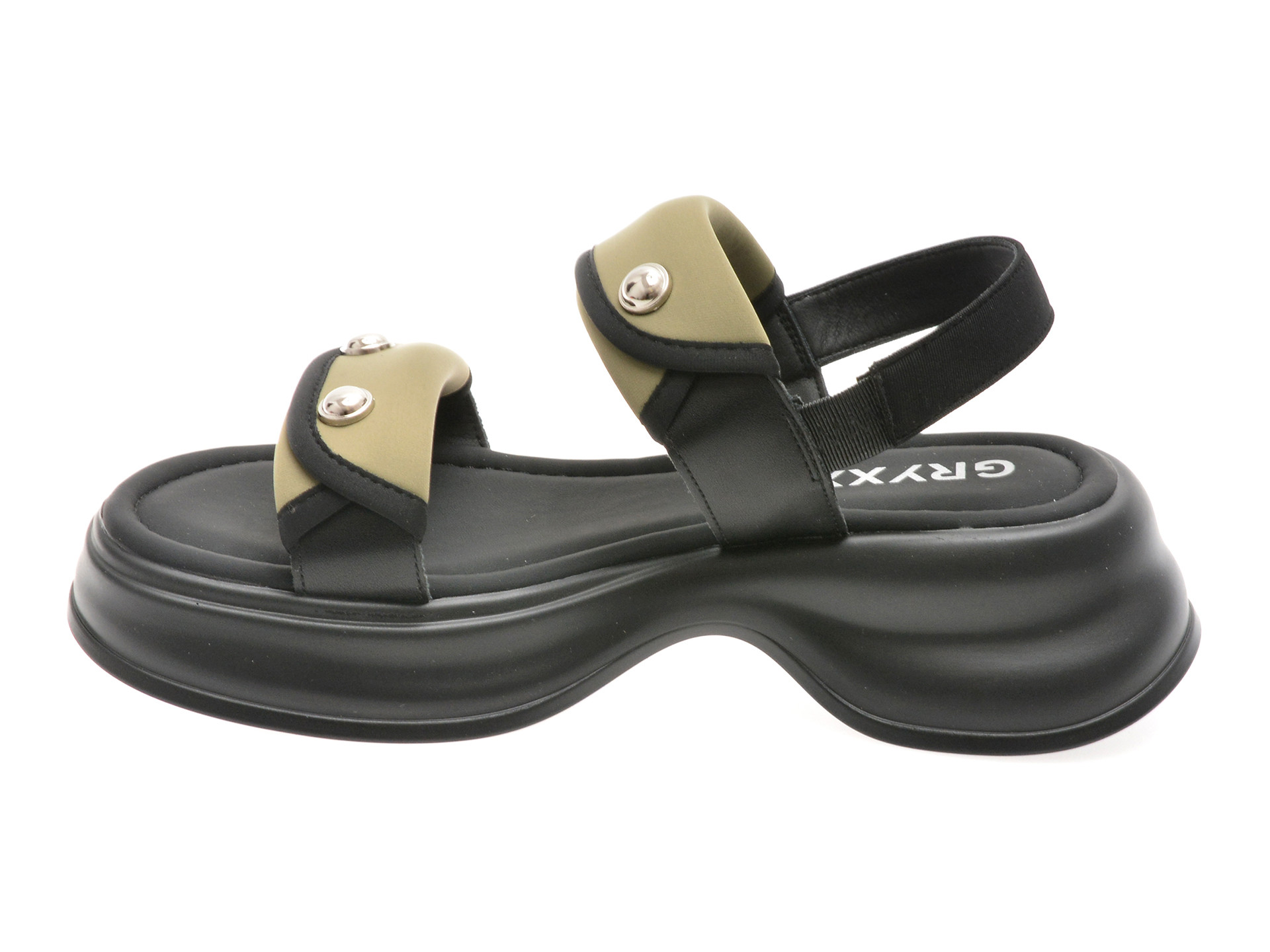 Sandale GRYXX verzi, 8862, din material textil