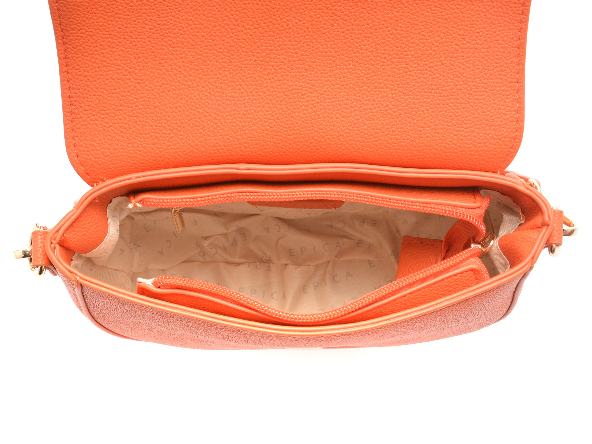 Geanta EPICA portocalie, 311, din piele ecologica