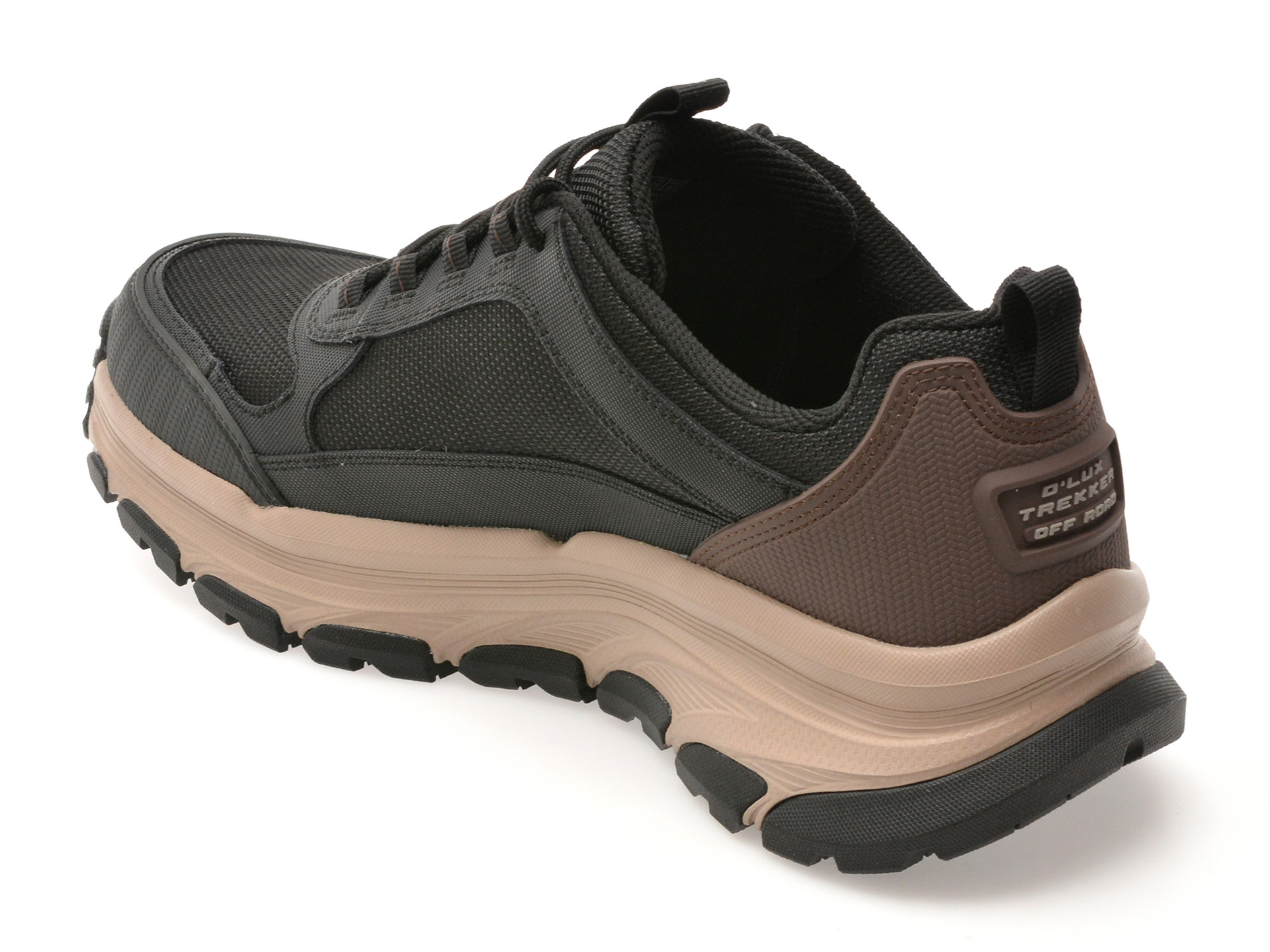 Pantofi sport SKECHERS negri, D LUX TREKKER, din material textil