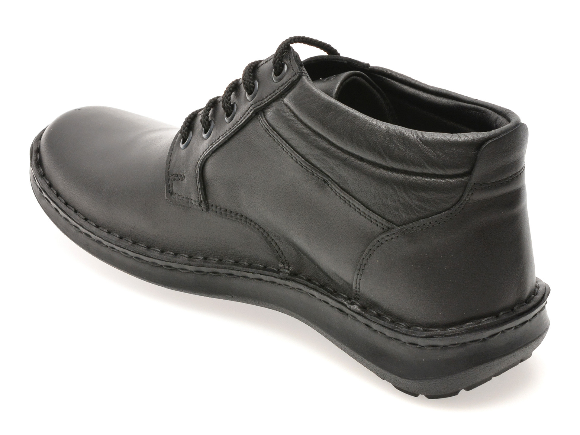 Ghete OTTER negre, 9591, din piele naturala