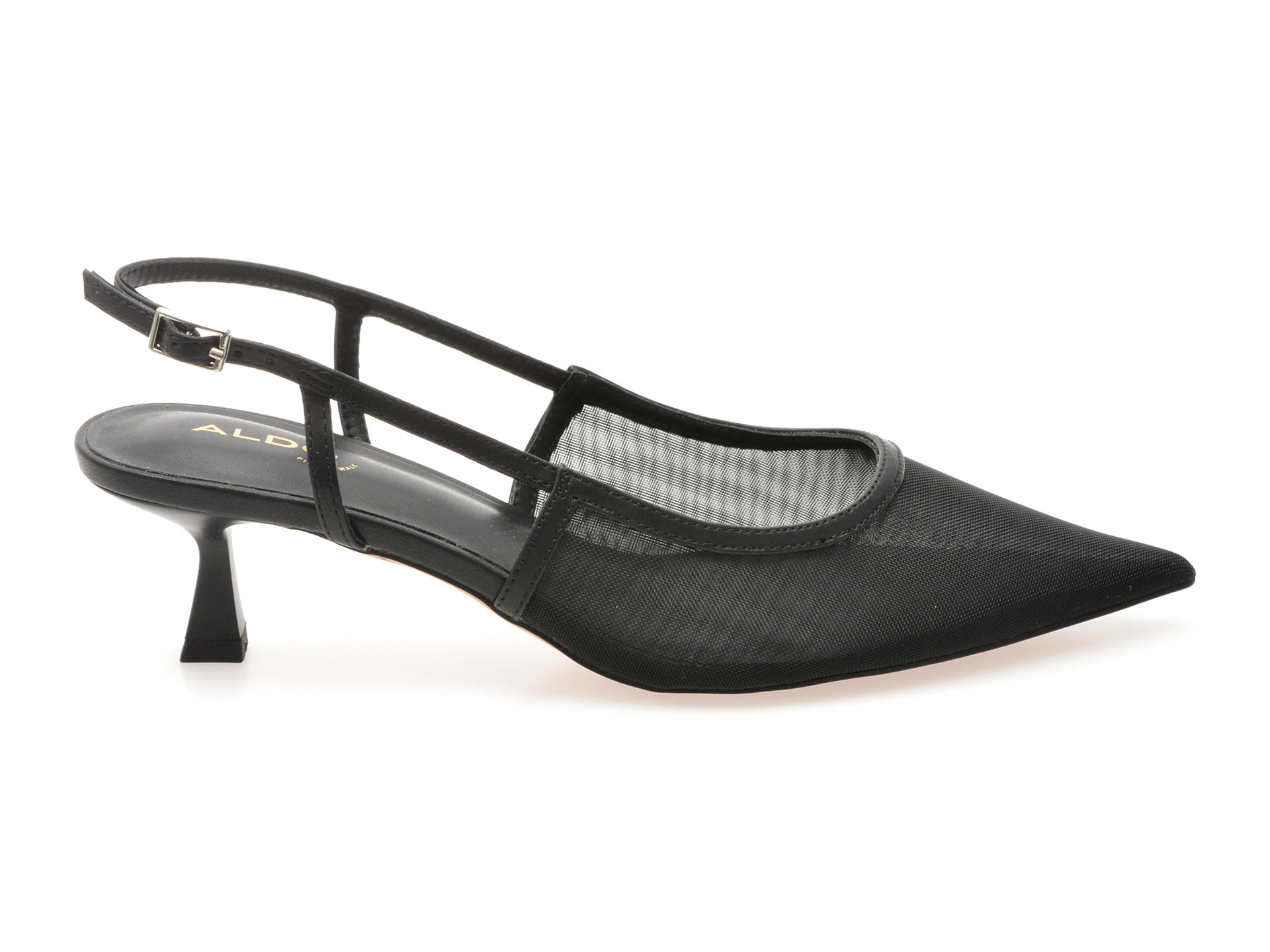Pantofi eleganti ALDO negri, MAXINA 001, din material textil