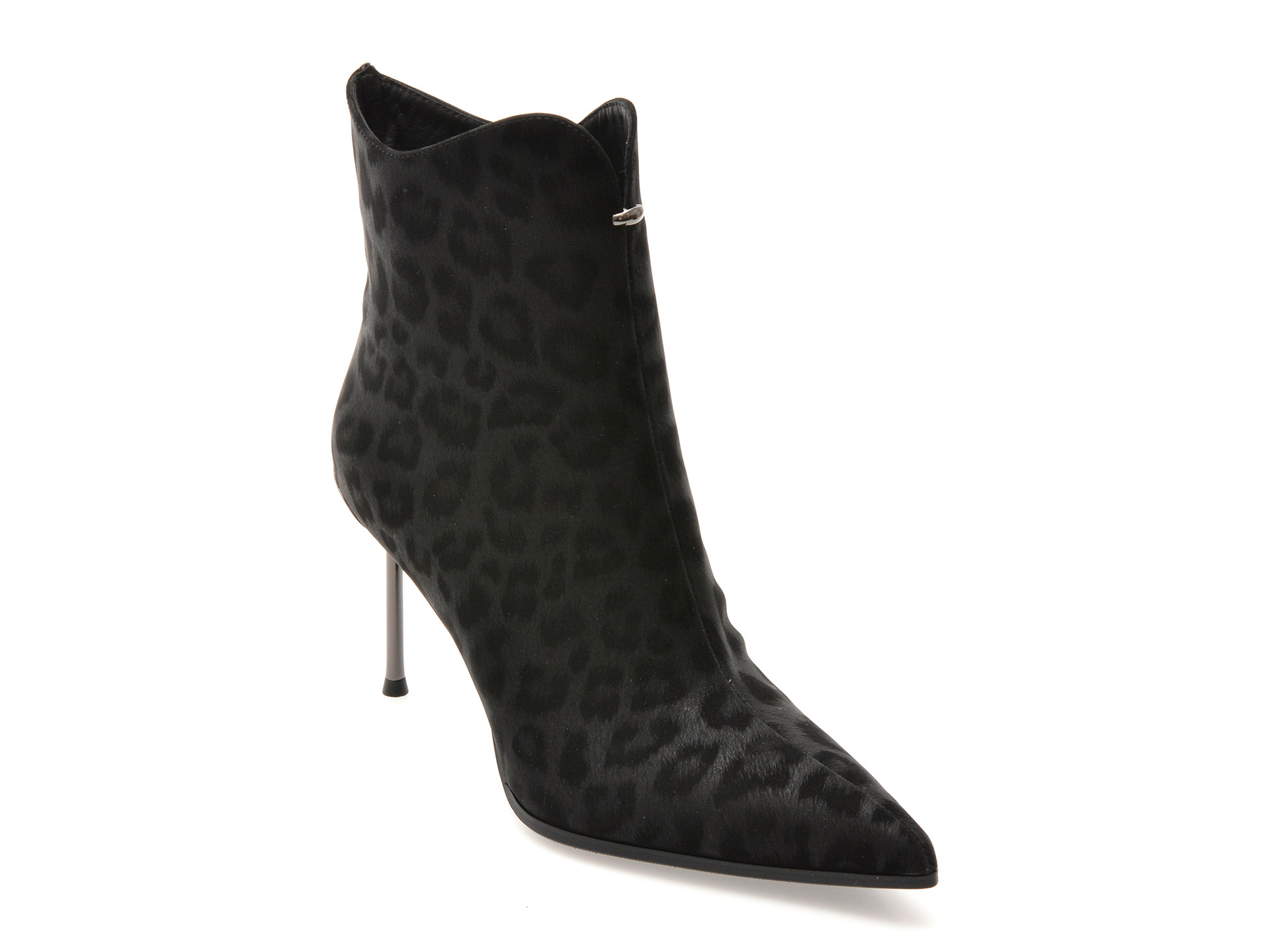 Botine elegante EPICA negre, 202760, din piele naturala