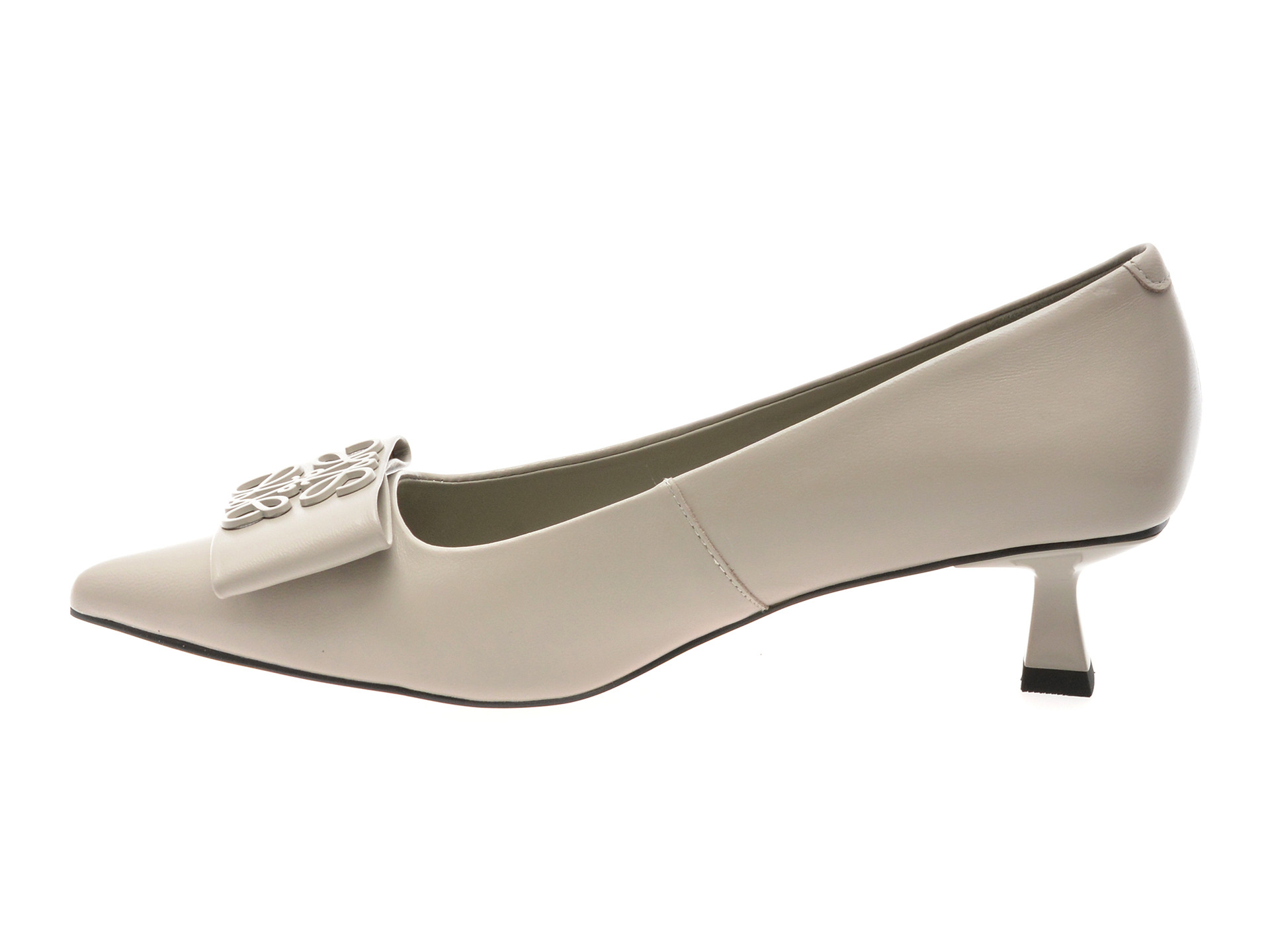 Pantofi eleganti EPICA gri, H03, din piele naturala