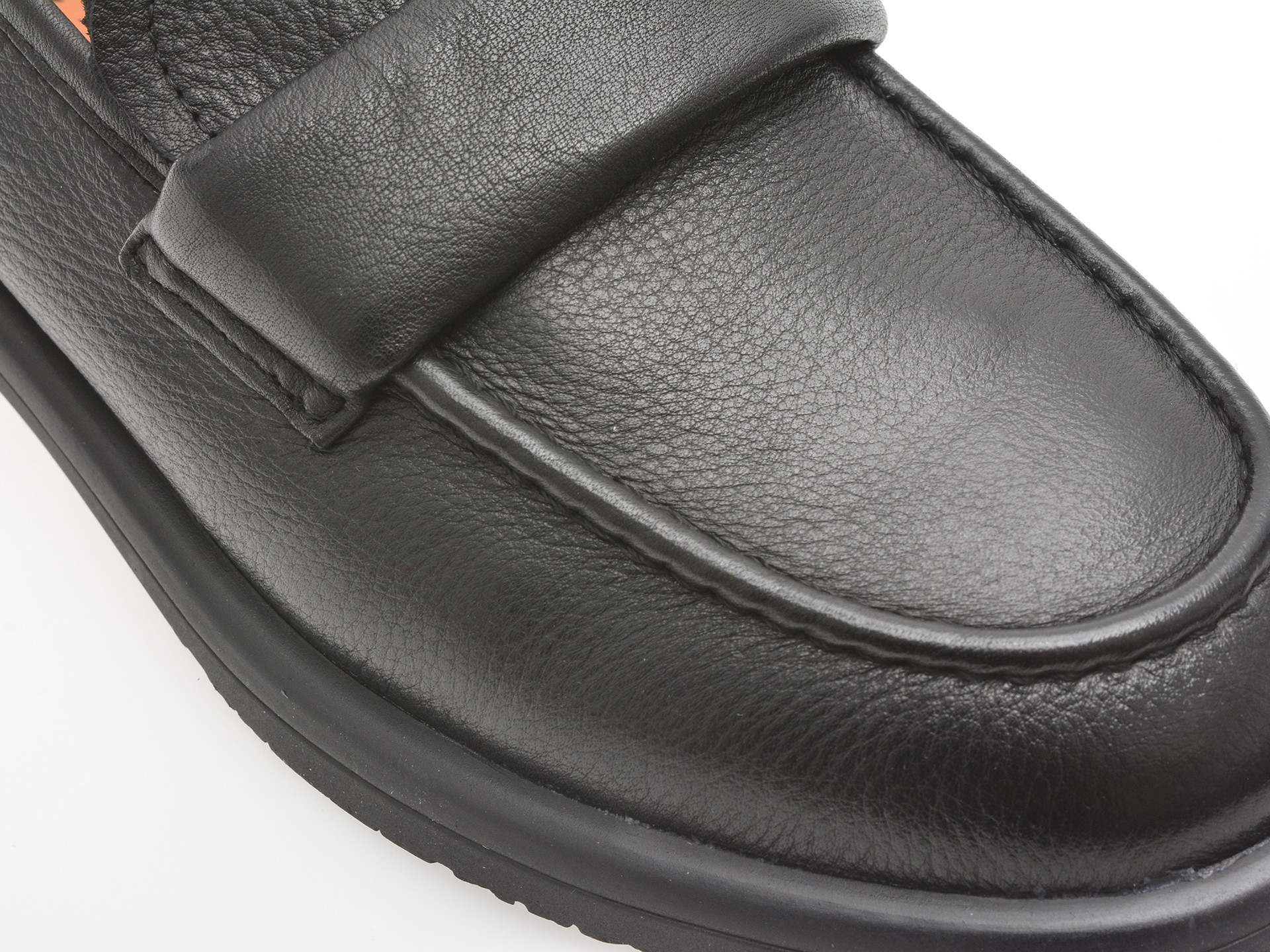 Mocasini IMAGE negri, 2307, din piele naturala