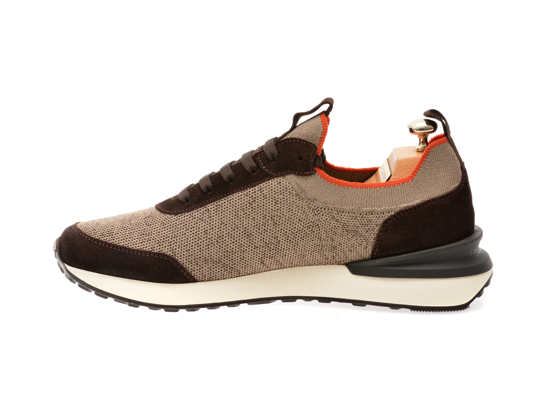 Pantofi sport LE COLONEL maro, 71334, din material textil