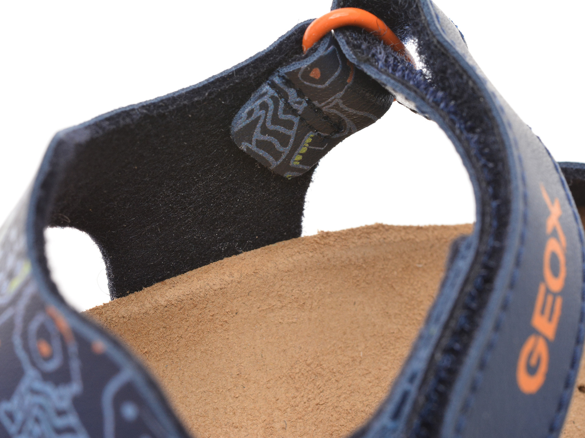 Sandale GEOX bleumarin, J028LB, din piele ecologica