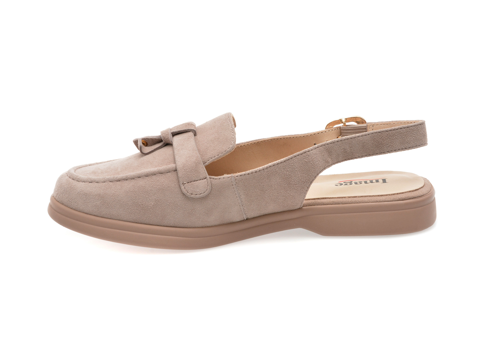 Pantofi IMAGE gri, 2972, din piele intoarsa