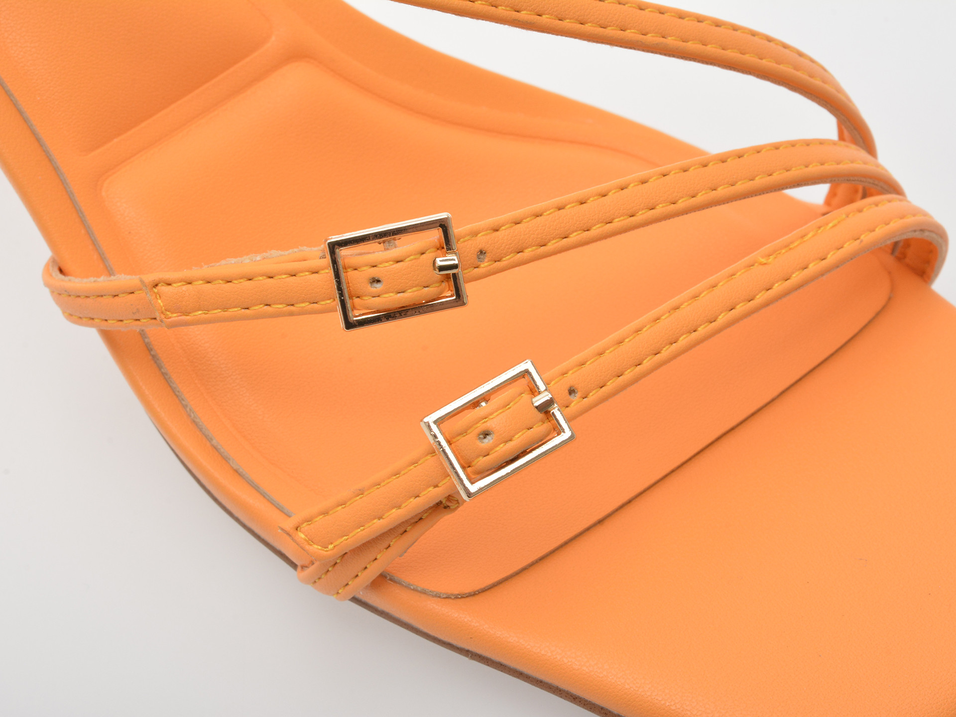 Sandale elegante ALDO portocalii, HARLIE 810, din piele ecologica