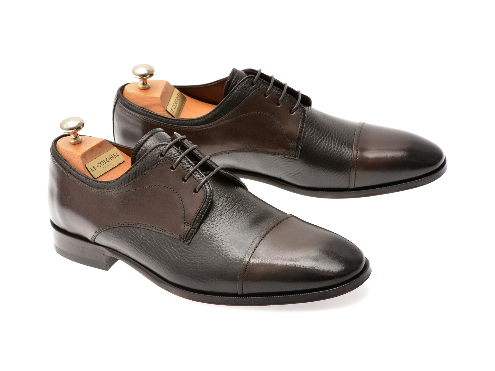 Pantofi eleganti LE COLONEL maro, 487109, din piele naturala