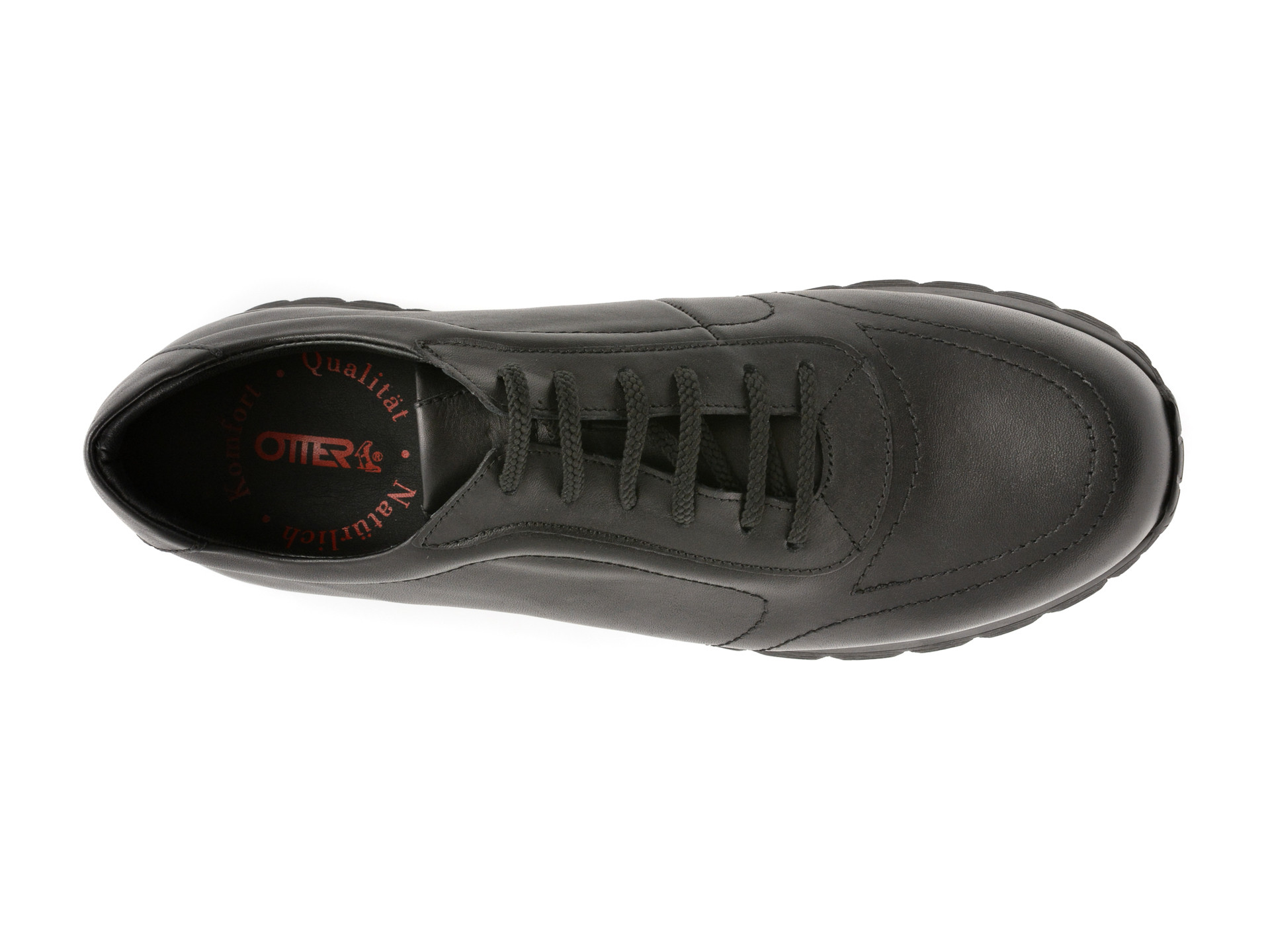 Pantofi sport OTTER negri, 54521, din piele naturala