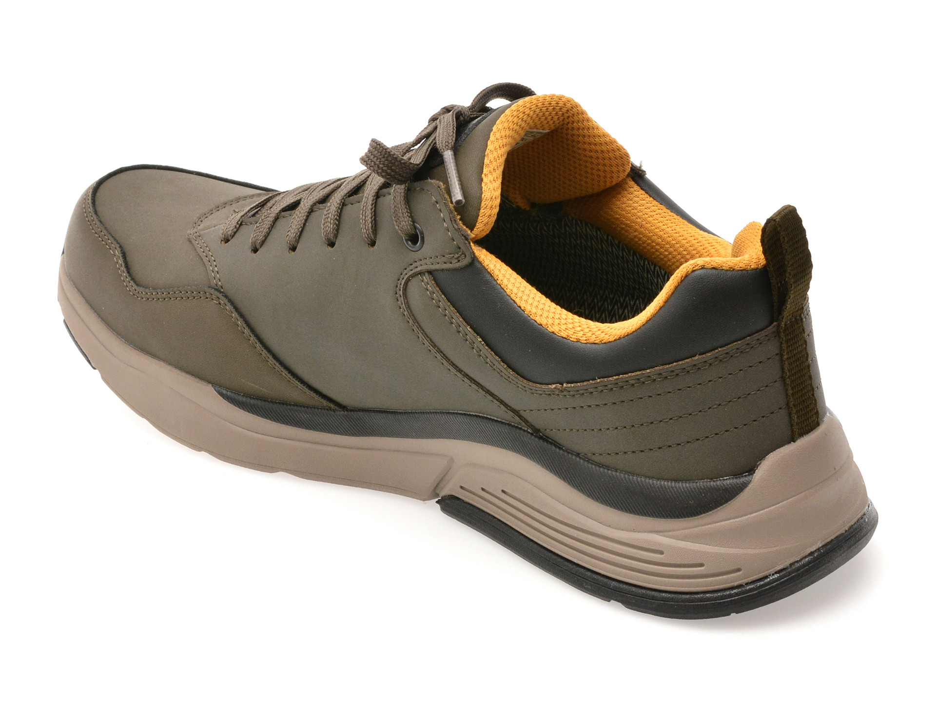 Pantofi sport SKECHERS kaki, BENAGO, din piele naturala