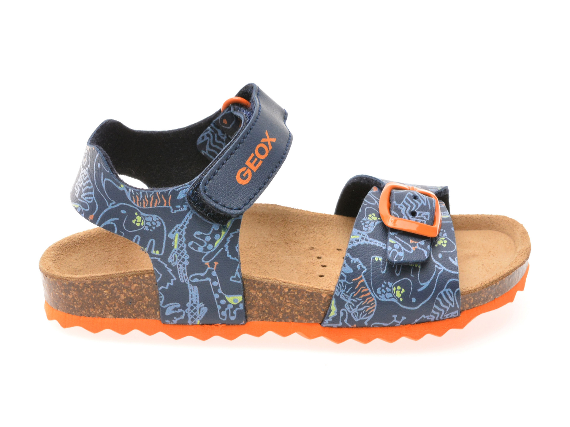 Sandale GEOX bleumarin, J028LB, din piele ecologica