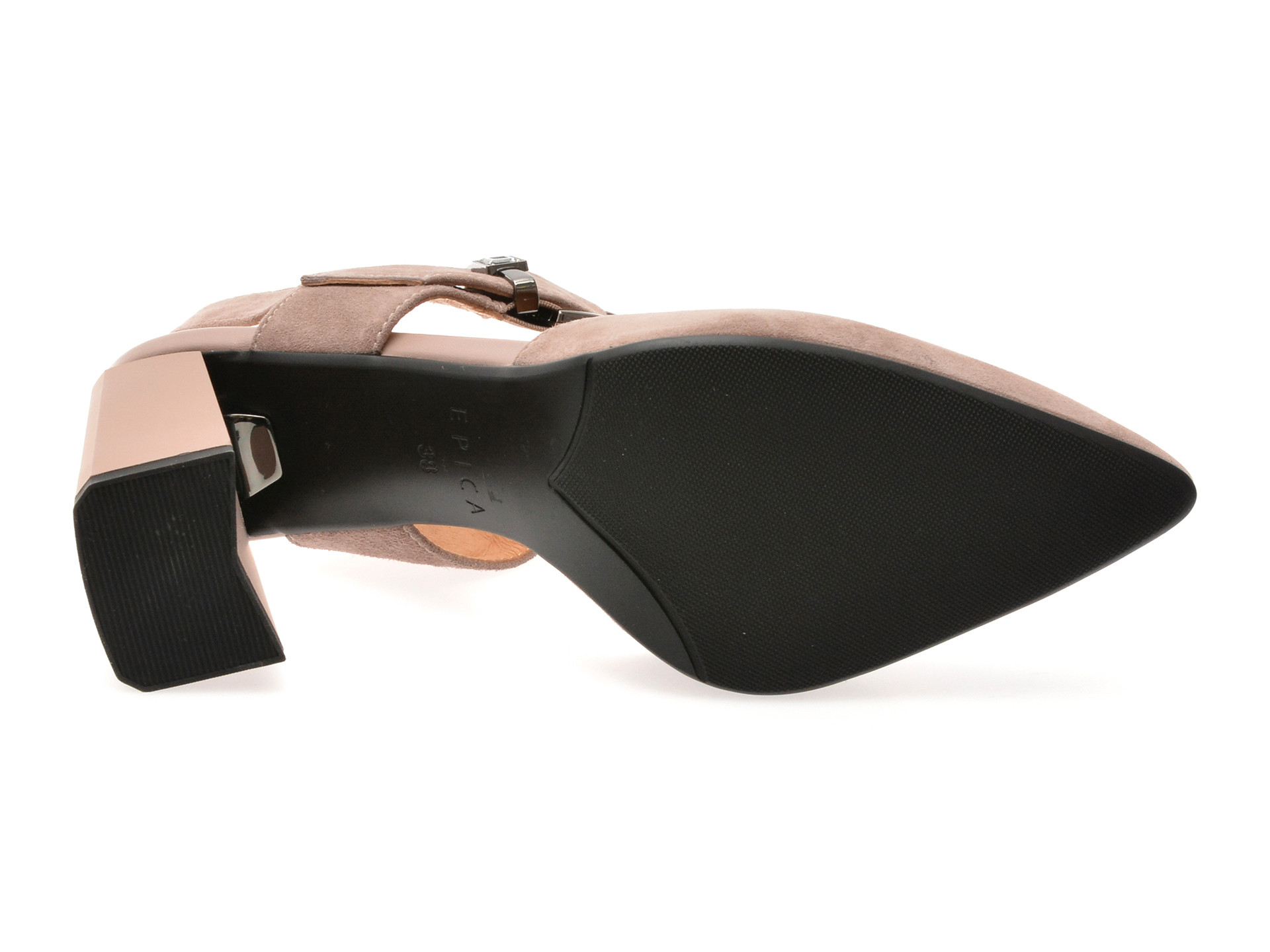 Pantofi EPICA gri, A962, din piele intoarsa