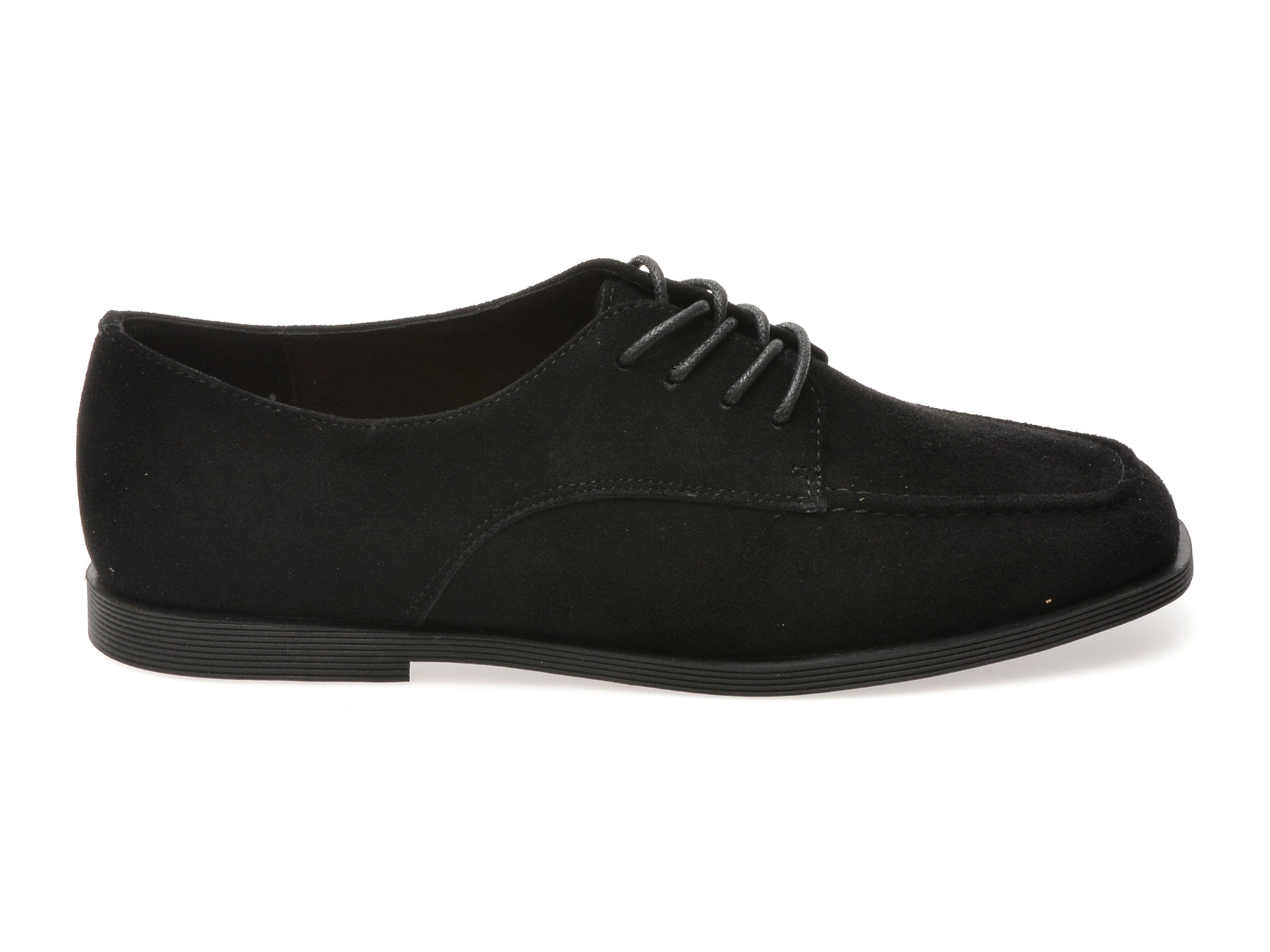 Pantofi EPICA negri, 1313C18, din piele intoarsa