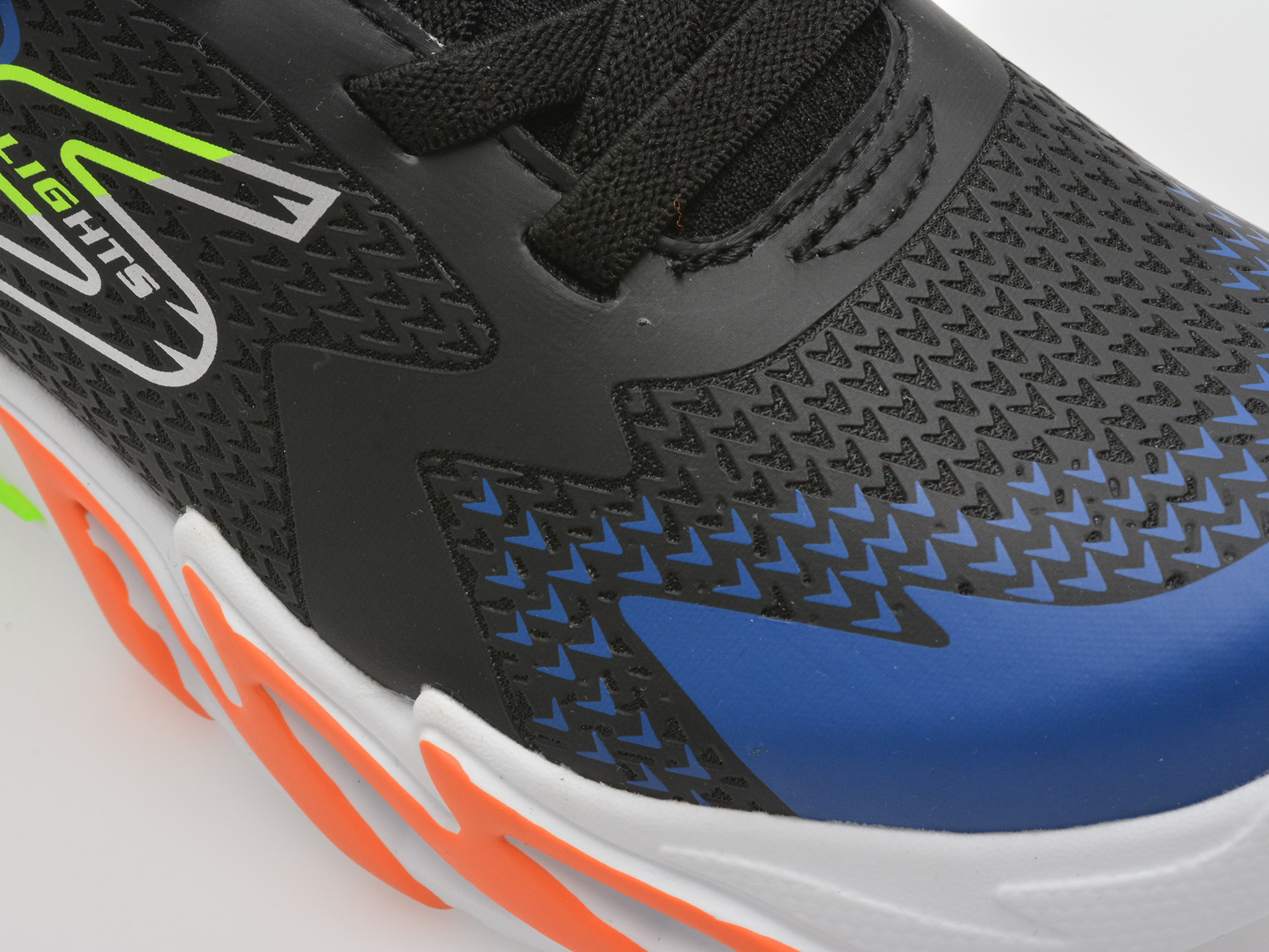 Pantofi sport SKECHERS negri, FLEX-GLOW BOLT, din material textil