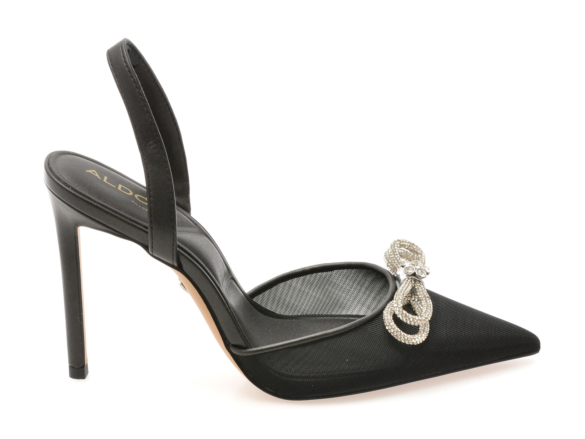 Pantofi eleganti ALDO negri, ADDIE 001, din material textil