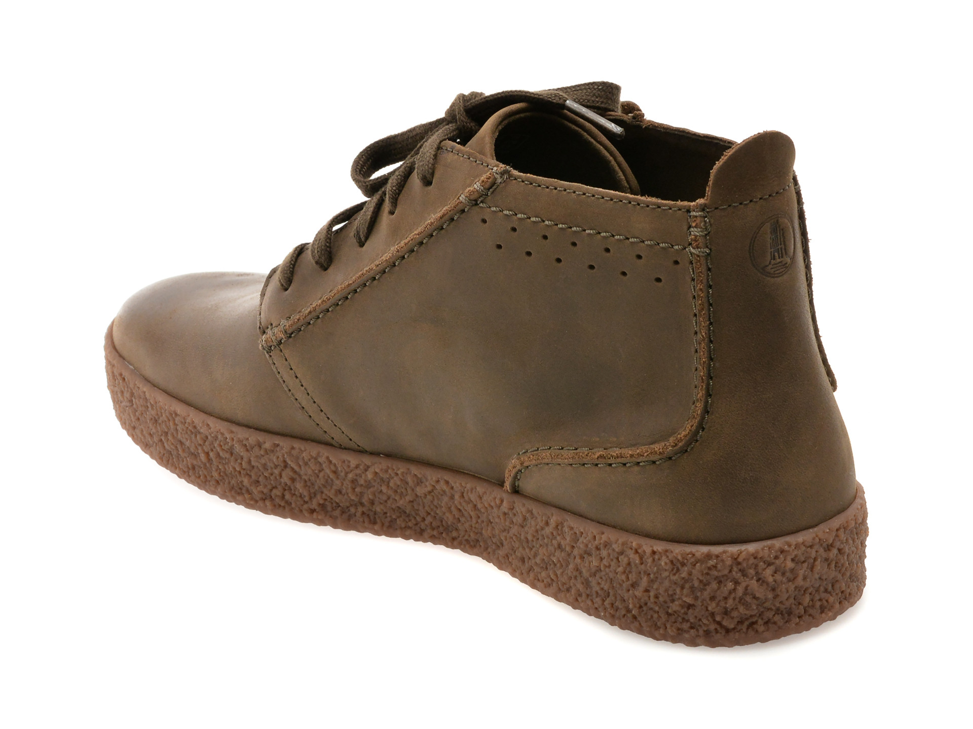 Ghete CLARKS kaki, STREETHILL MID, din nabuc