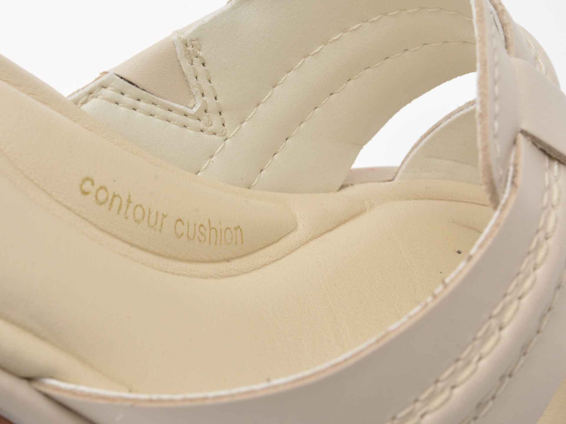 Papuci CLARKS bej, ARIANY MULE, din piele naturala