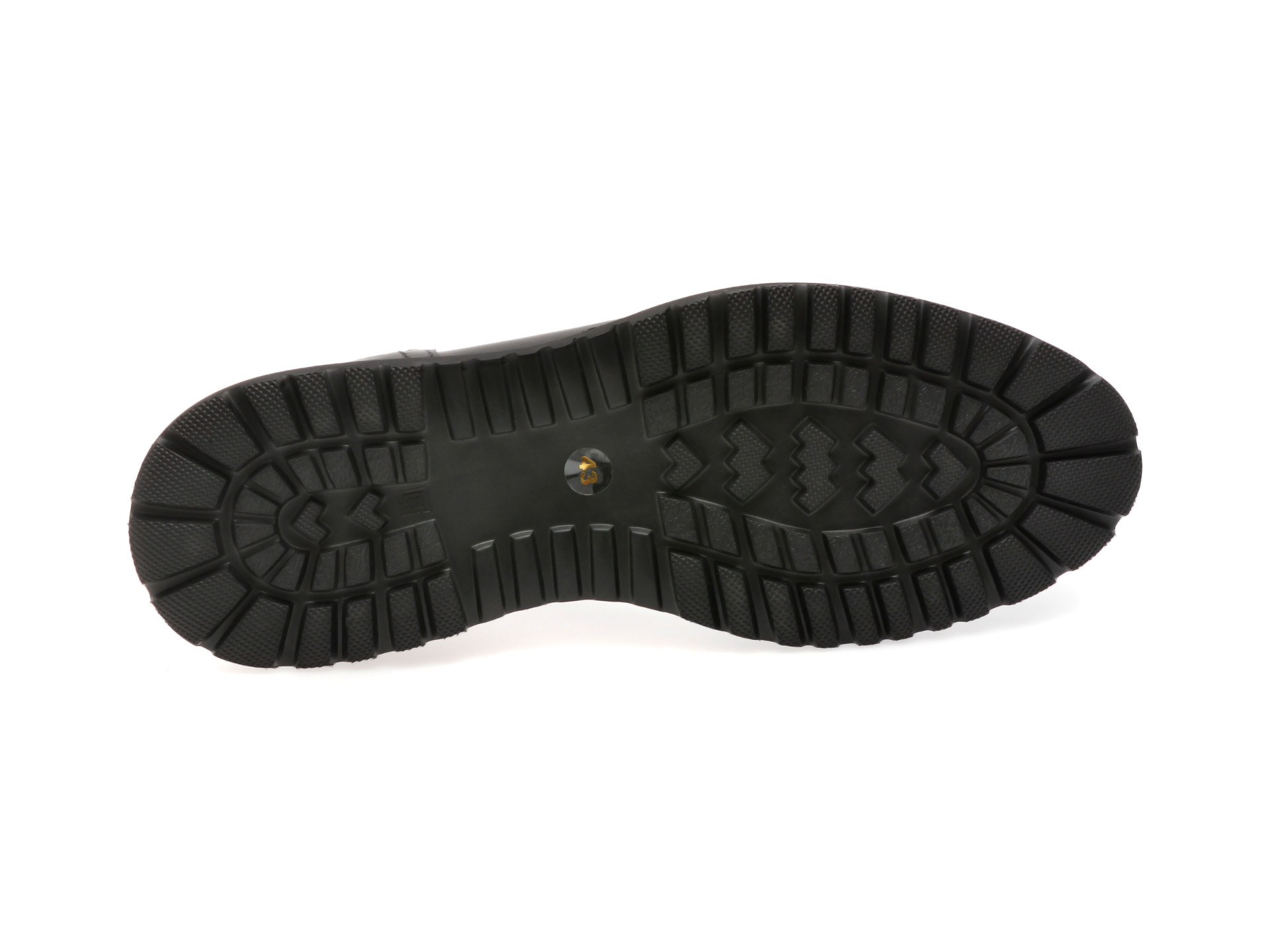 Ghete OTTER negre, E3475, din piele naturala