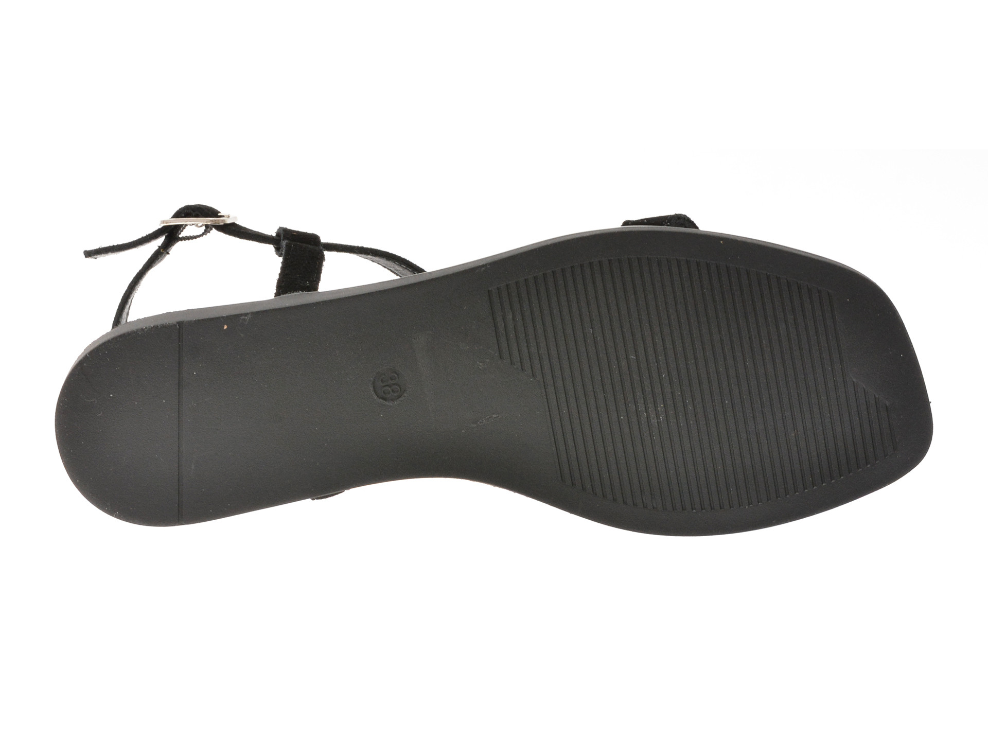 Sandale EPICA negre, 82967, din piele intoarsa