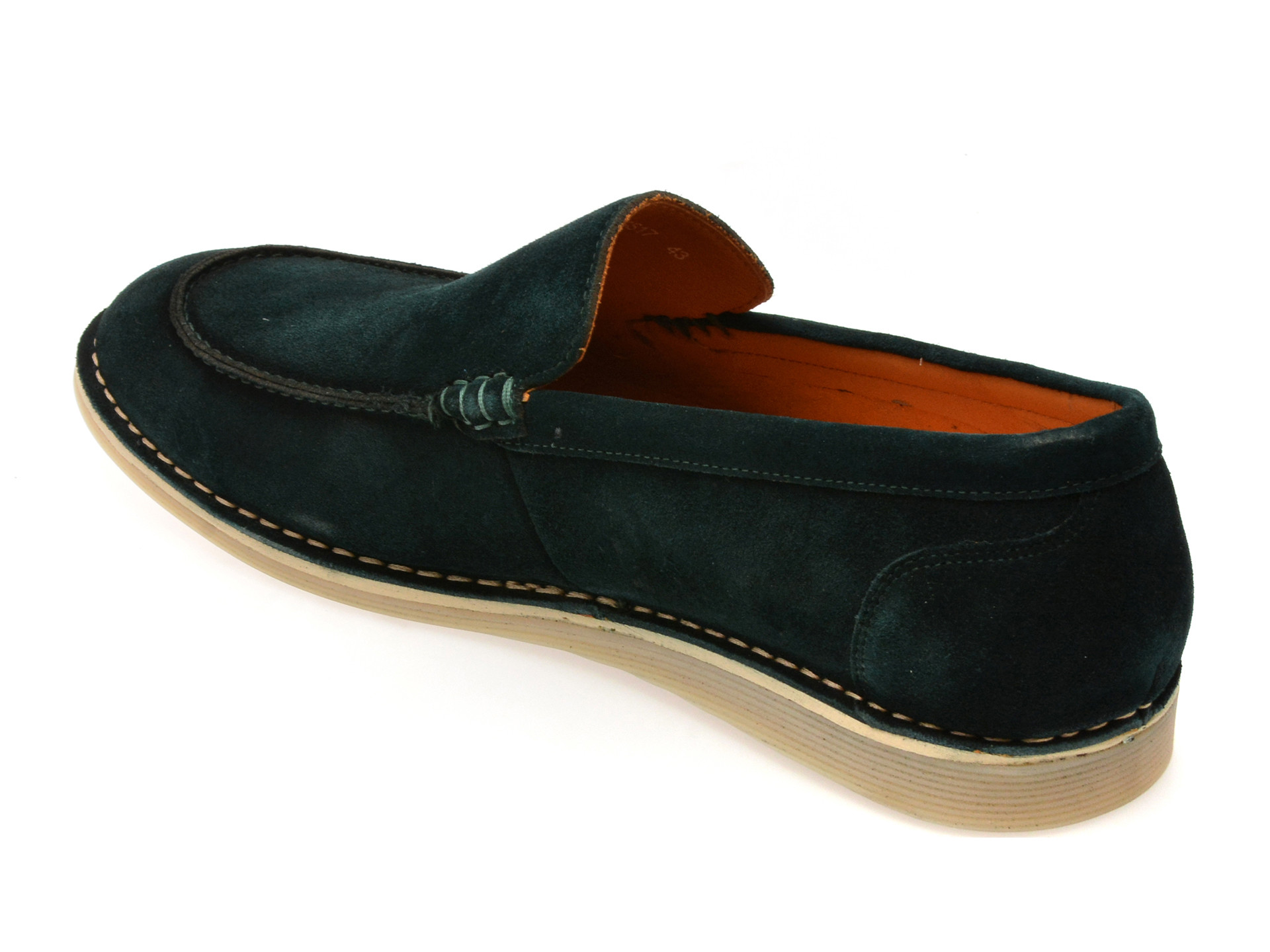 Mocasini EPICA verzi, B463G48, din piele intoarsa