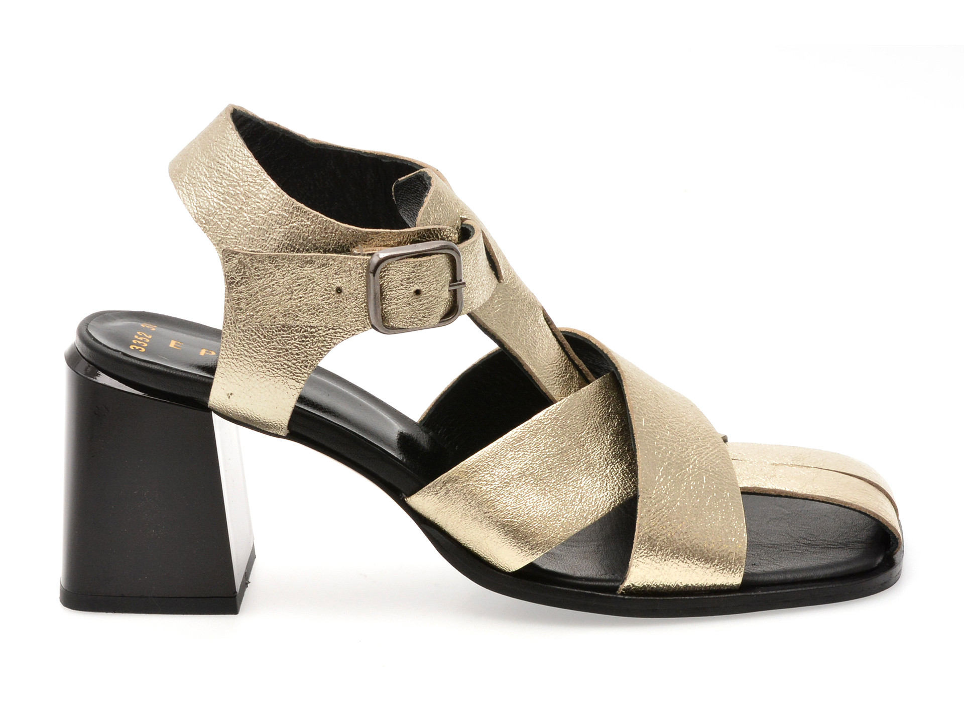 Sandale EPICA aurii, 3352, din piele naturala