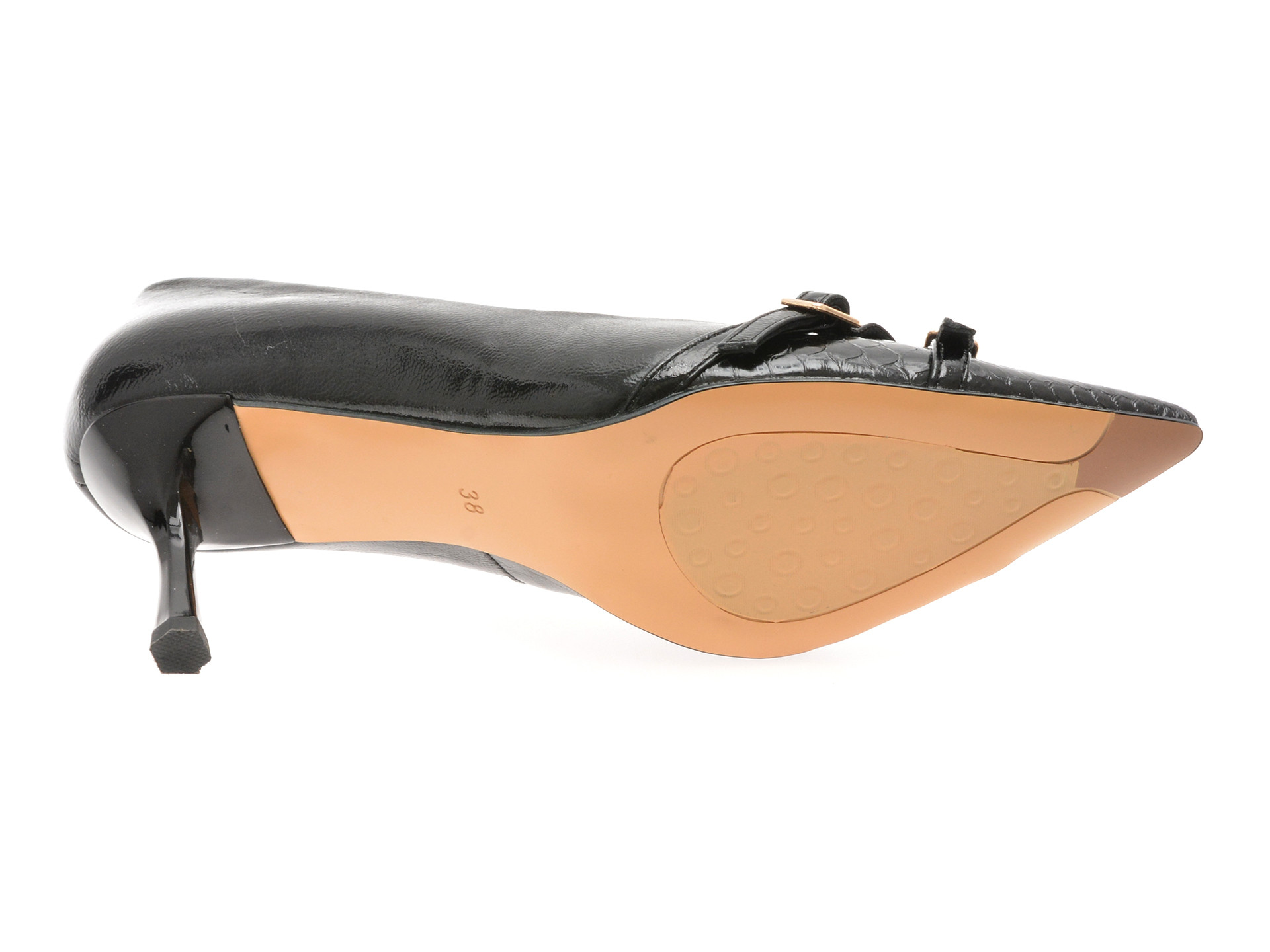 Pantofi eleganti EPICA negri, L5321, din piele naturala