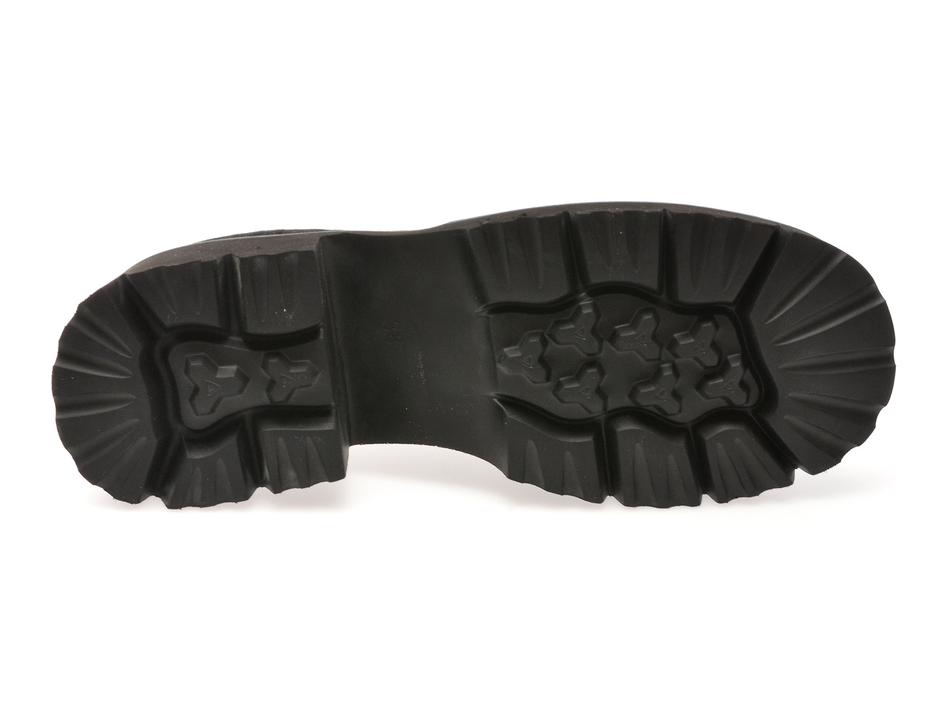 Mocasini EPICA negri, 1058D32, din piele intoarsa