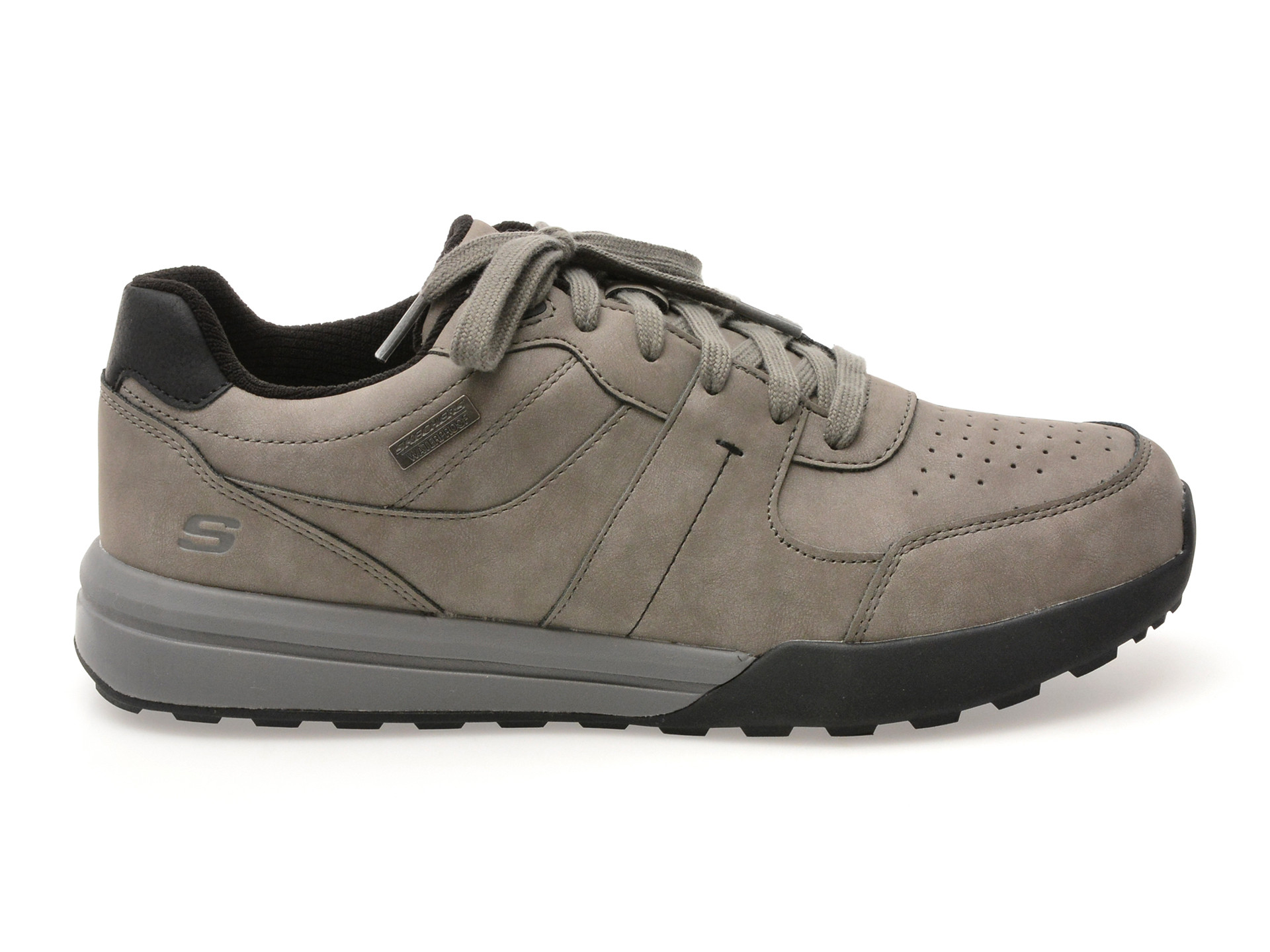 Pantofi sport SKECHERS gri, NETSON, din piele ecologica