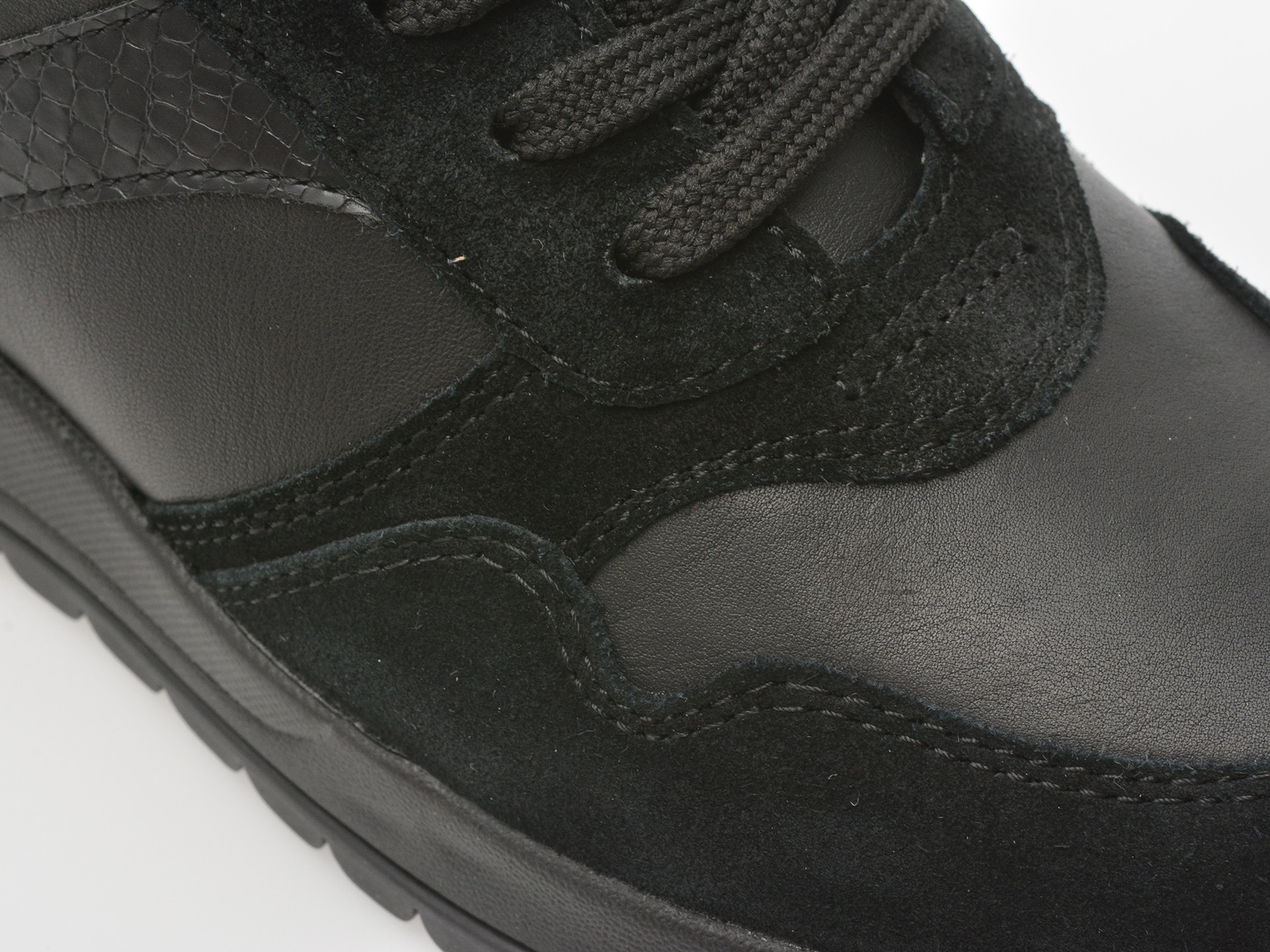 Pantofi sport GEOX negri, D5600B, din piele naturala