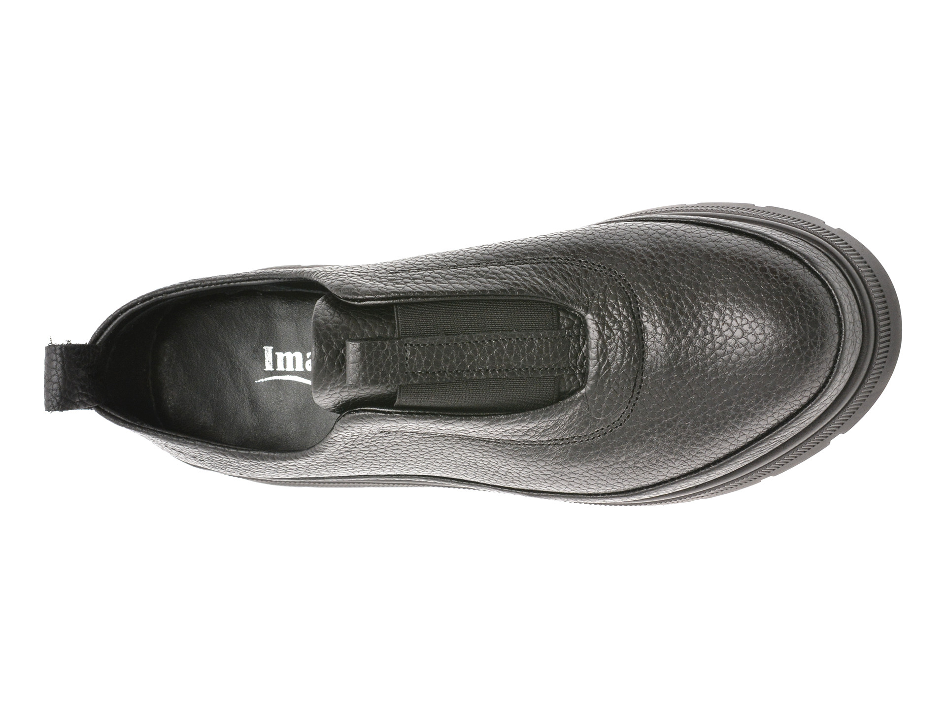 Pantofi IMAGE negri, 146A266, din piele naturala