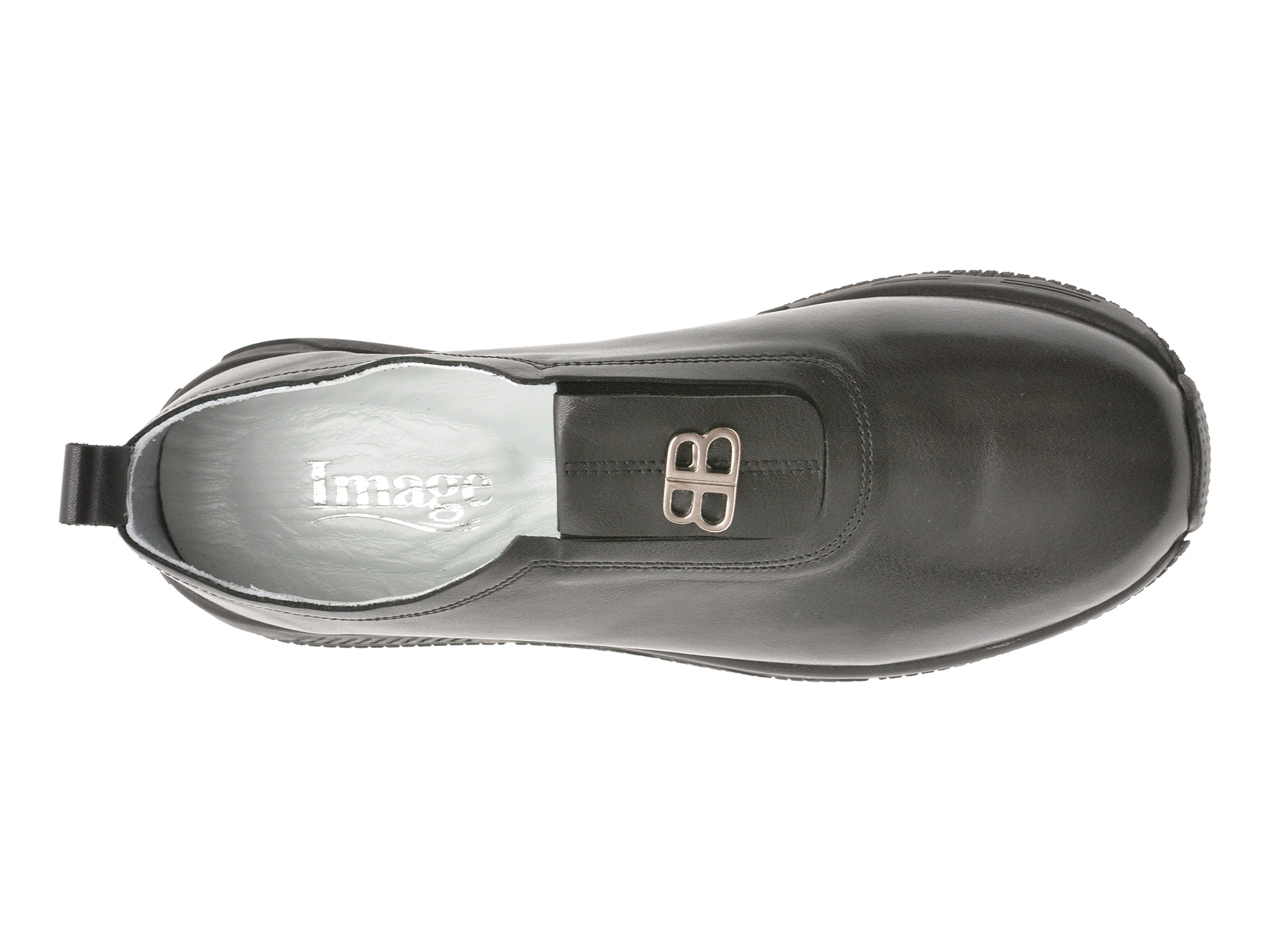 Pantofi IMAGE negri, 1501605, din piele naturala