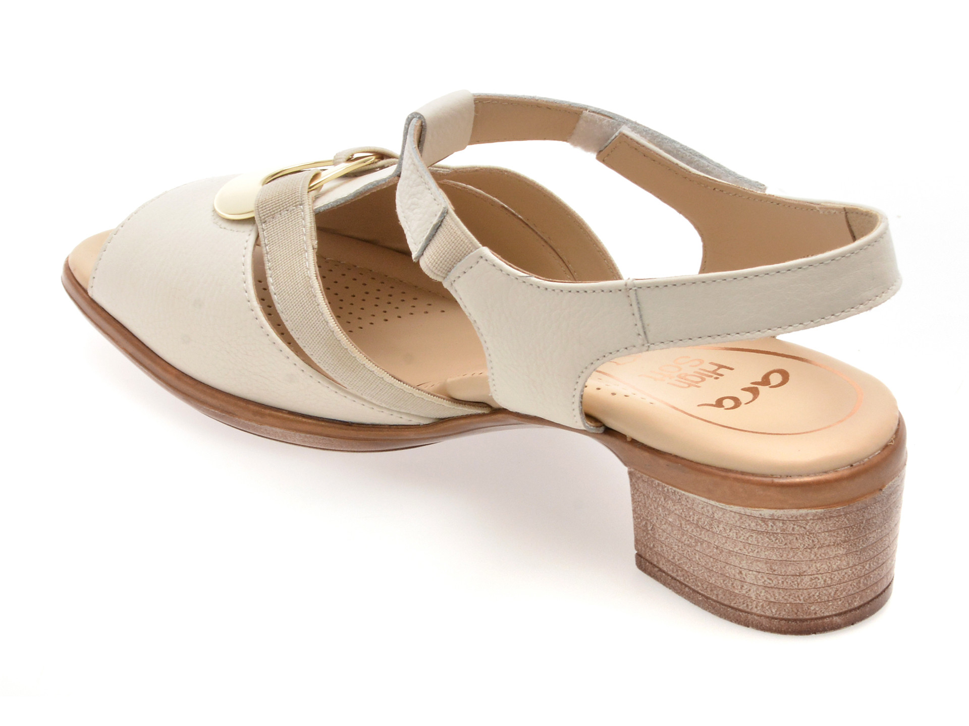 Sandale ARA albe, 35730, din piele naturala