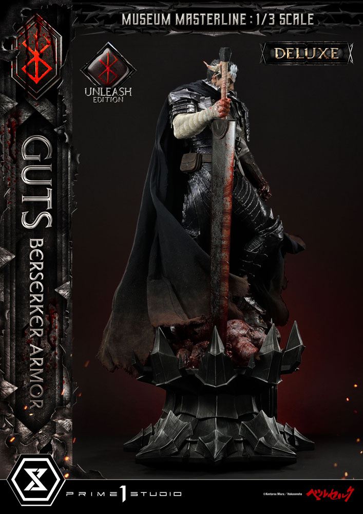 Berserk Statue 1/3 - Guts in Berserker Armor Unleash Edition Deluxe Bonus Version (121 cm) from Museum Masterline