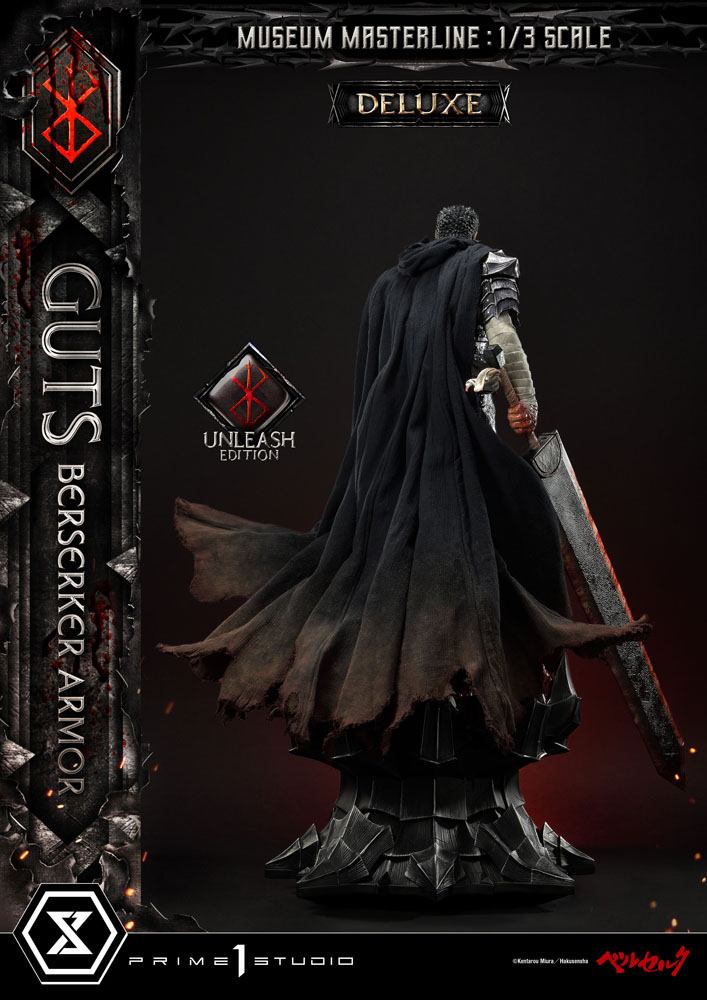 Berserk Statue 1/3 - Guts in Berserker Armor Unleash Edition Deluxe Bonus Version (121 cm) from Museum Masterline