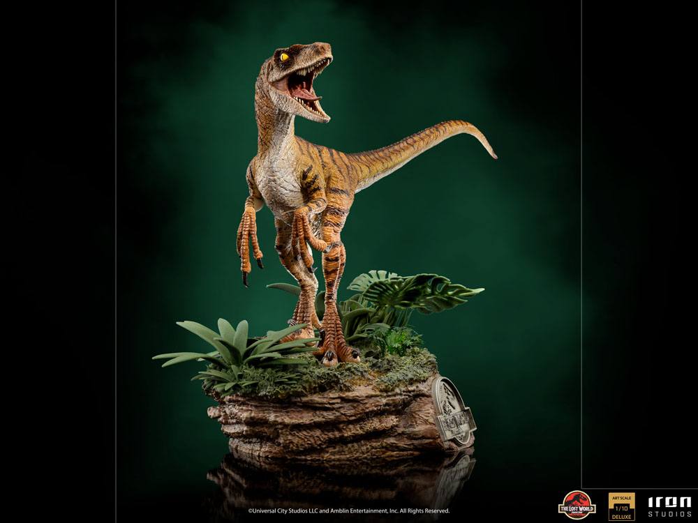 Jurassic World The Lost World Deluxe Art Scale Statue 1/10 Velociraptor 18 cm