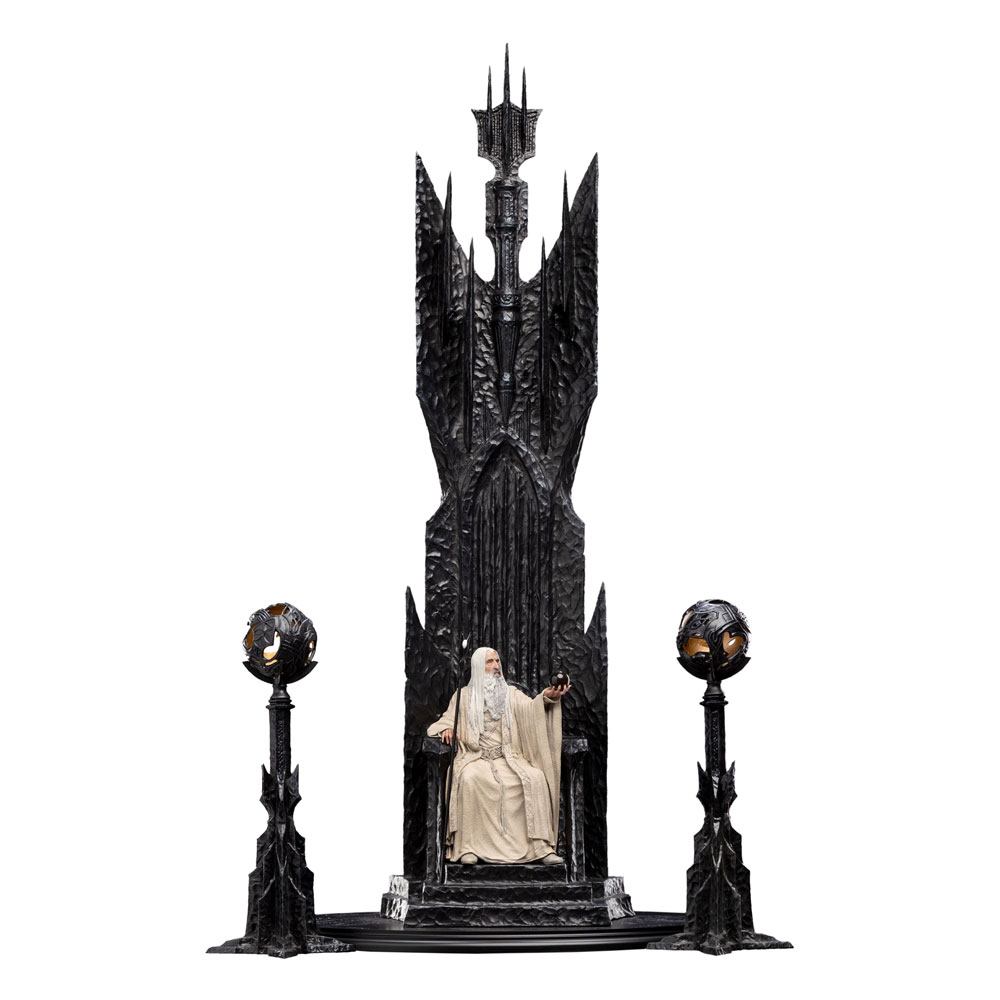 Lord of the Rings-statue 1/6 Saruman the white on the throne 110 cm