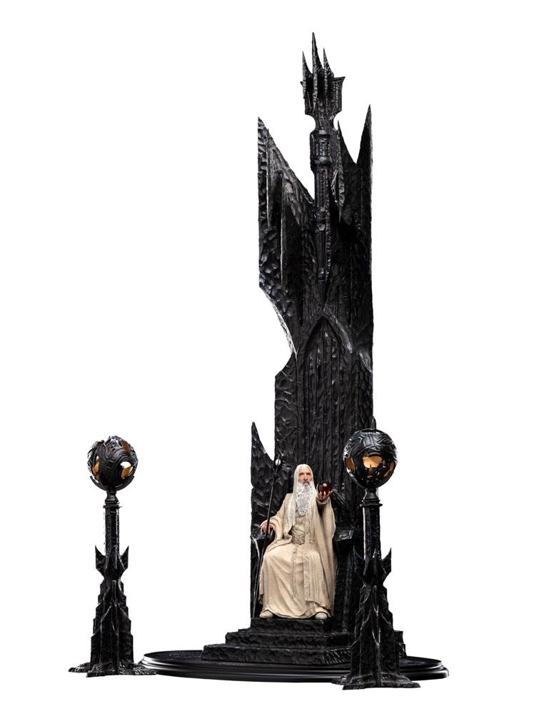 Lord of the Rings-statue 1/6 Saruman the white on the throne 110 cm