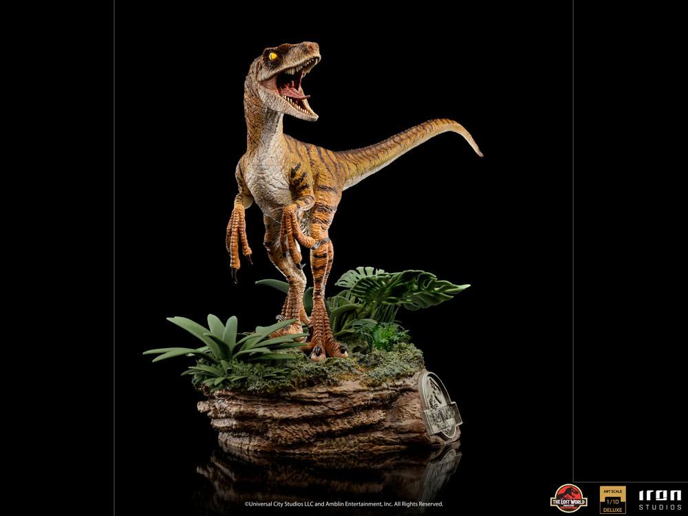Jurassic World The Lost World Deluxe Art Scale Statue 1/10 Velociraptor 18 cm