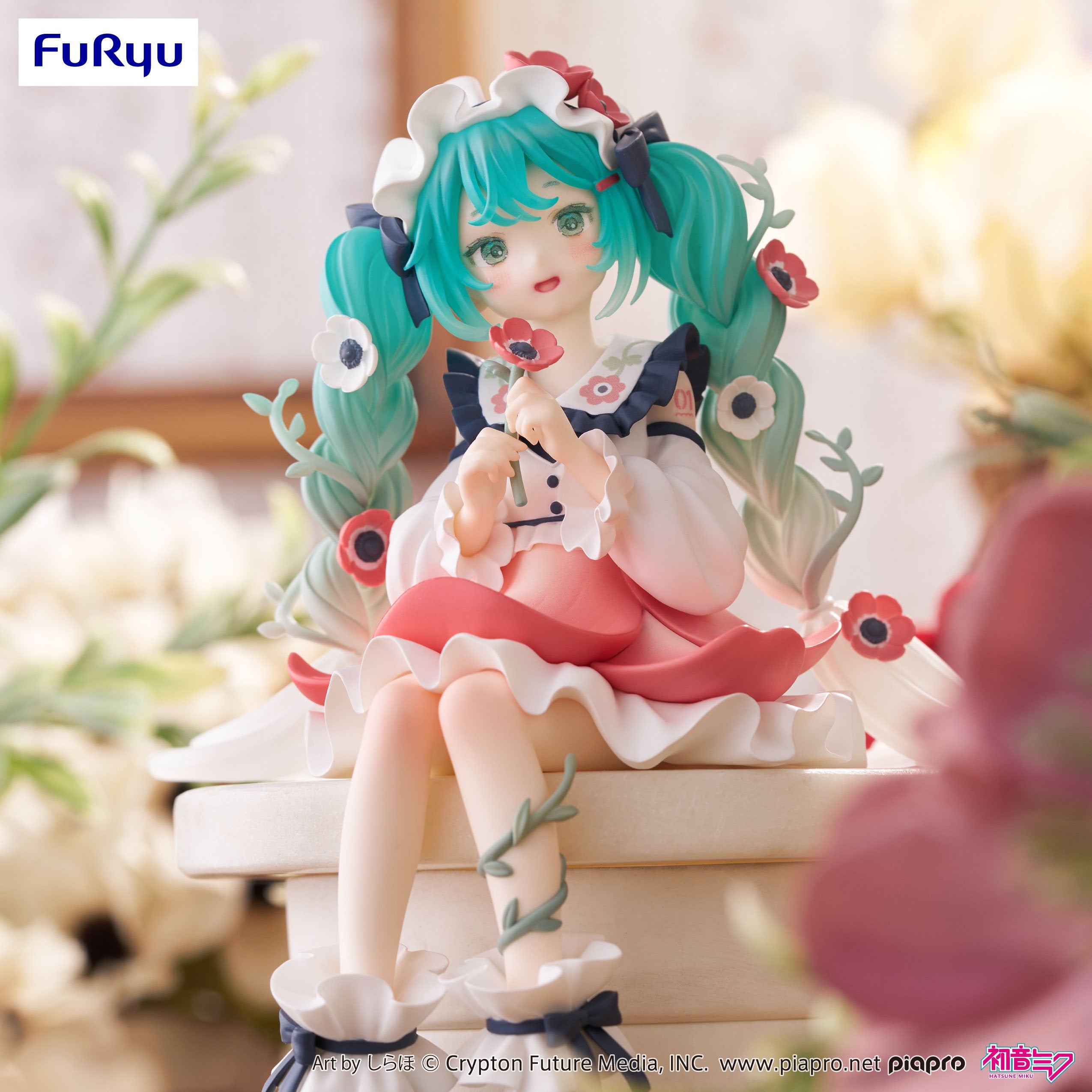HATSUNE MIKU - Flower Fairy Anemone - Statue Noodle Stopper 14cm